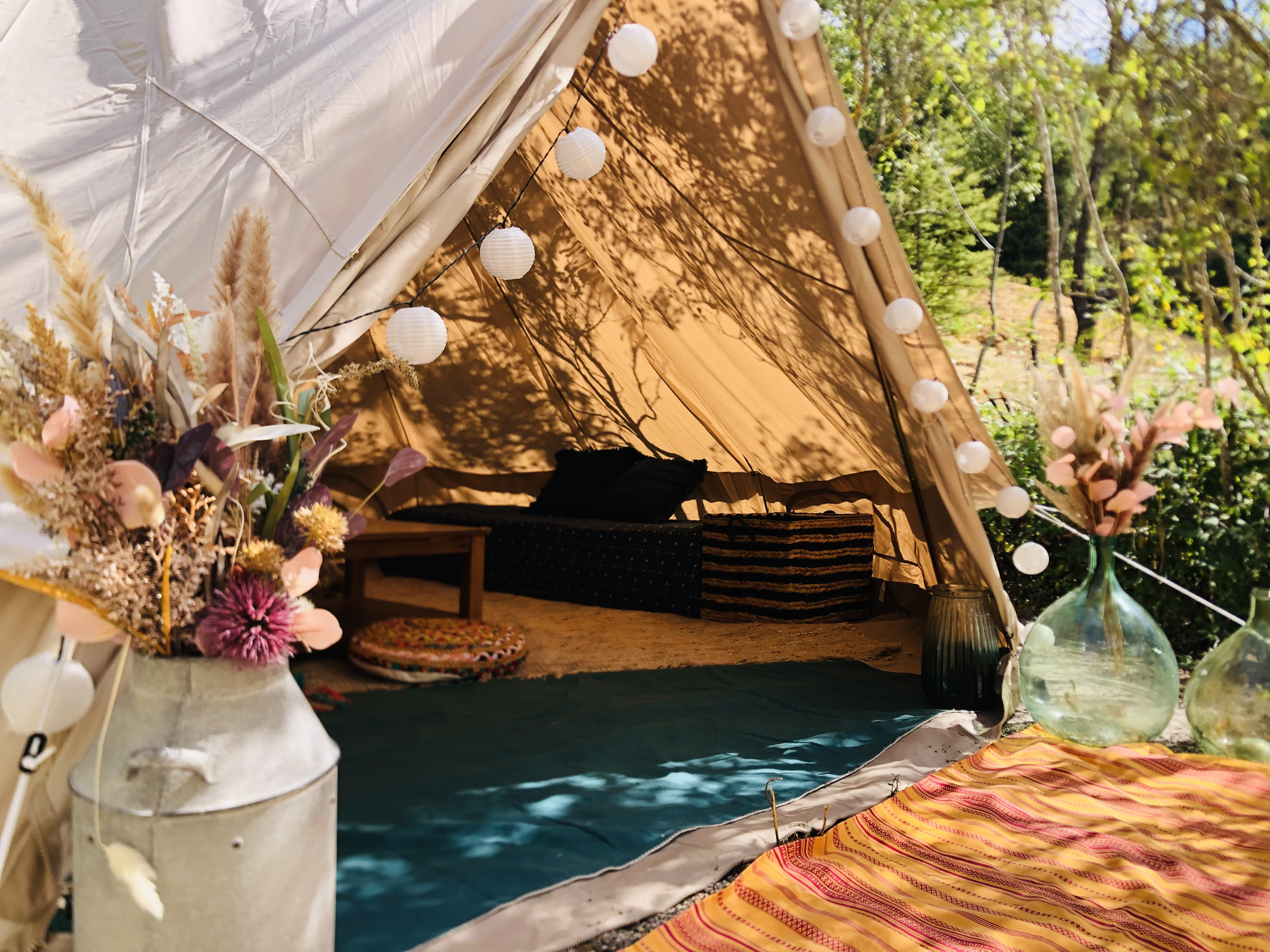 Un tipi étoilé au cœur de la vallée