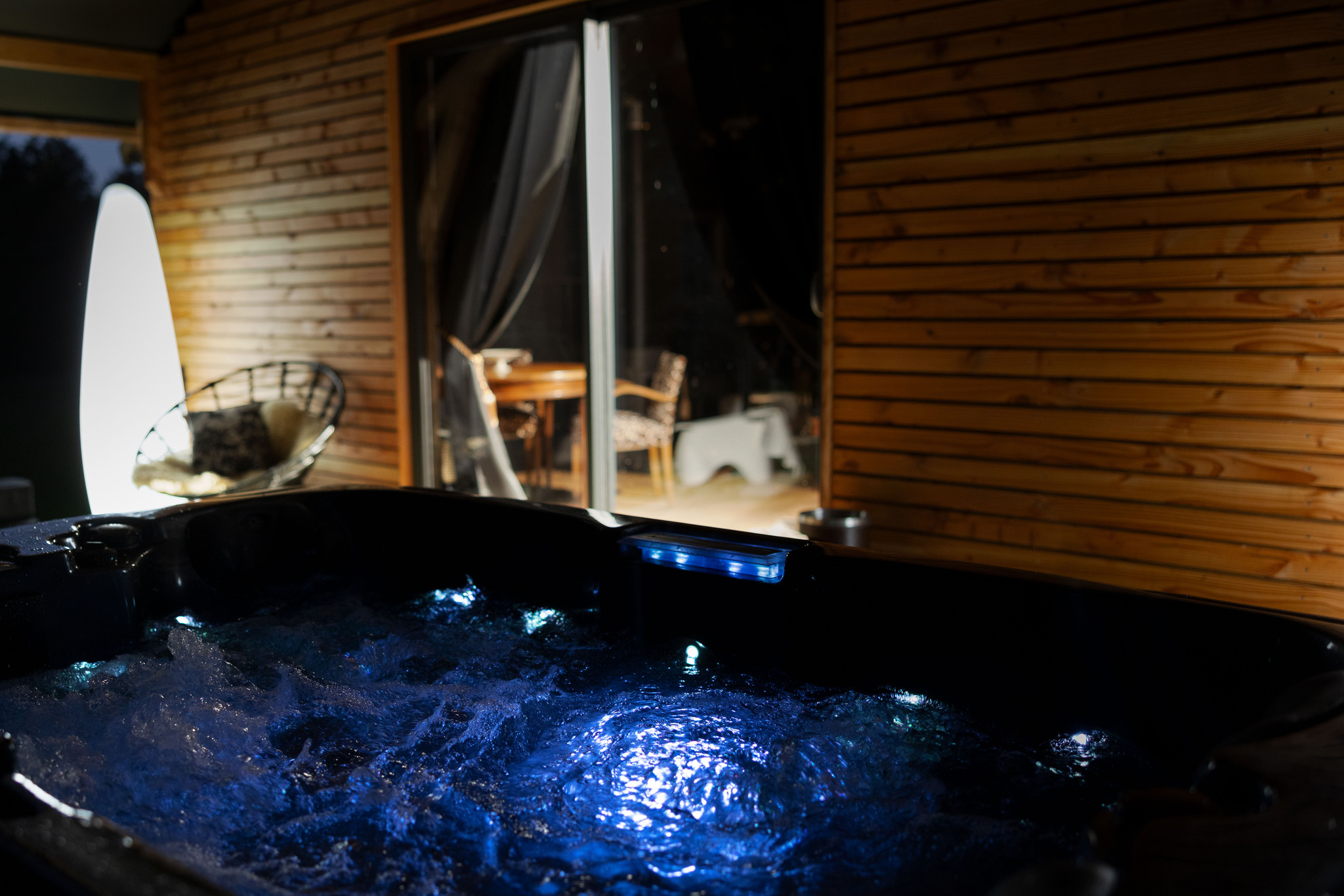 Lodge Out Of Africa & Spa : une immersion sensorielle en Aquitaine à Marcenais — vue depuis la terrasse