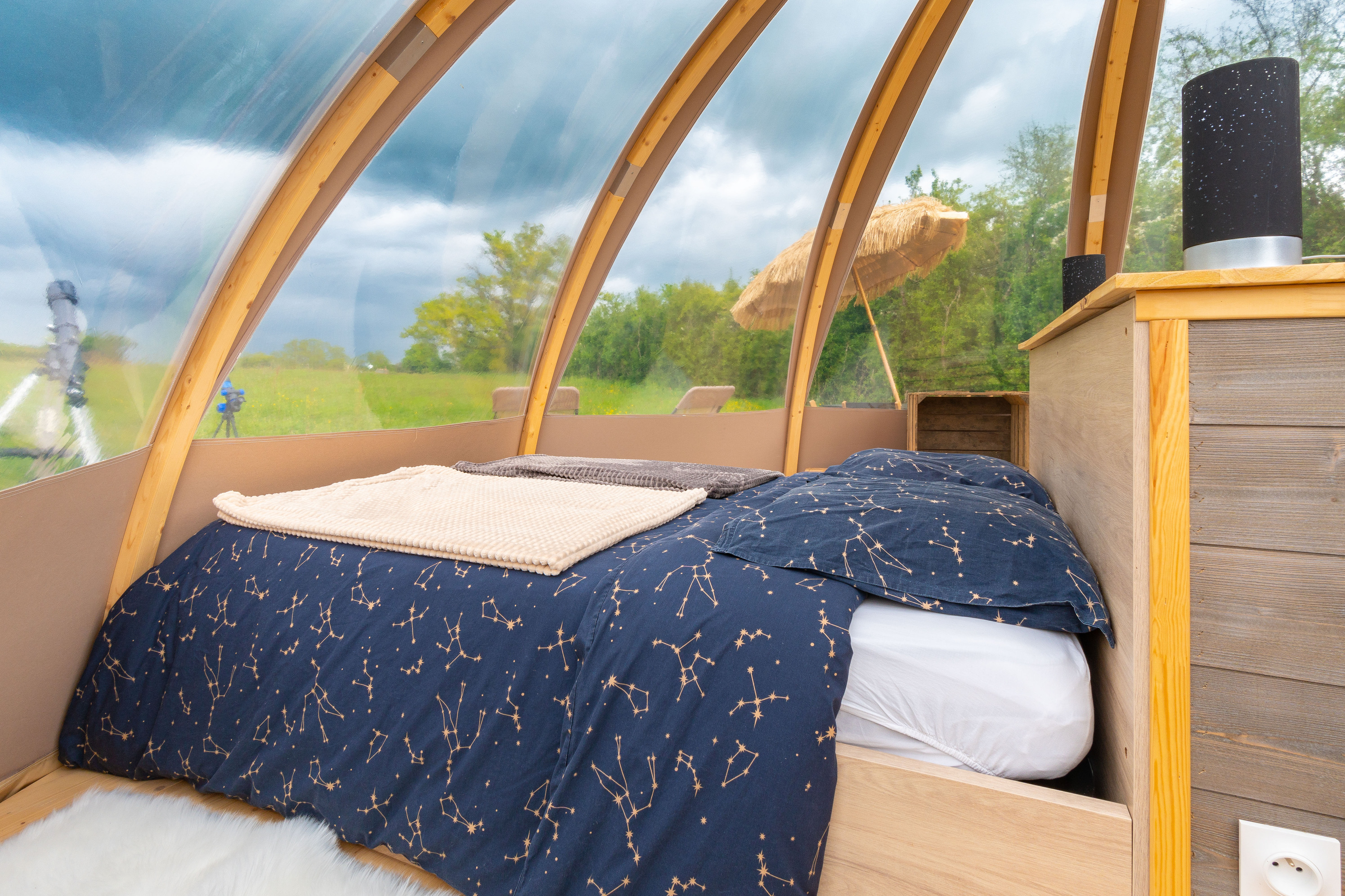 Wigwam étoilé au cœur de la campagne à Messey-Sur-Grosne — salle de bain