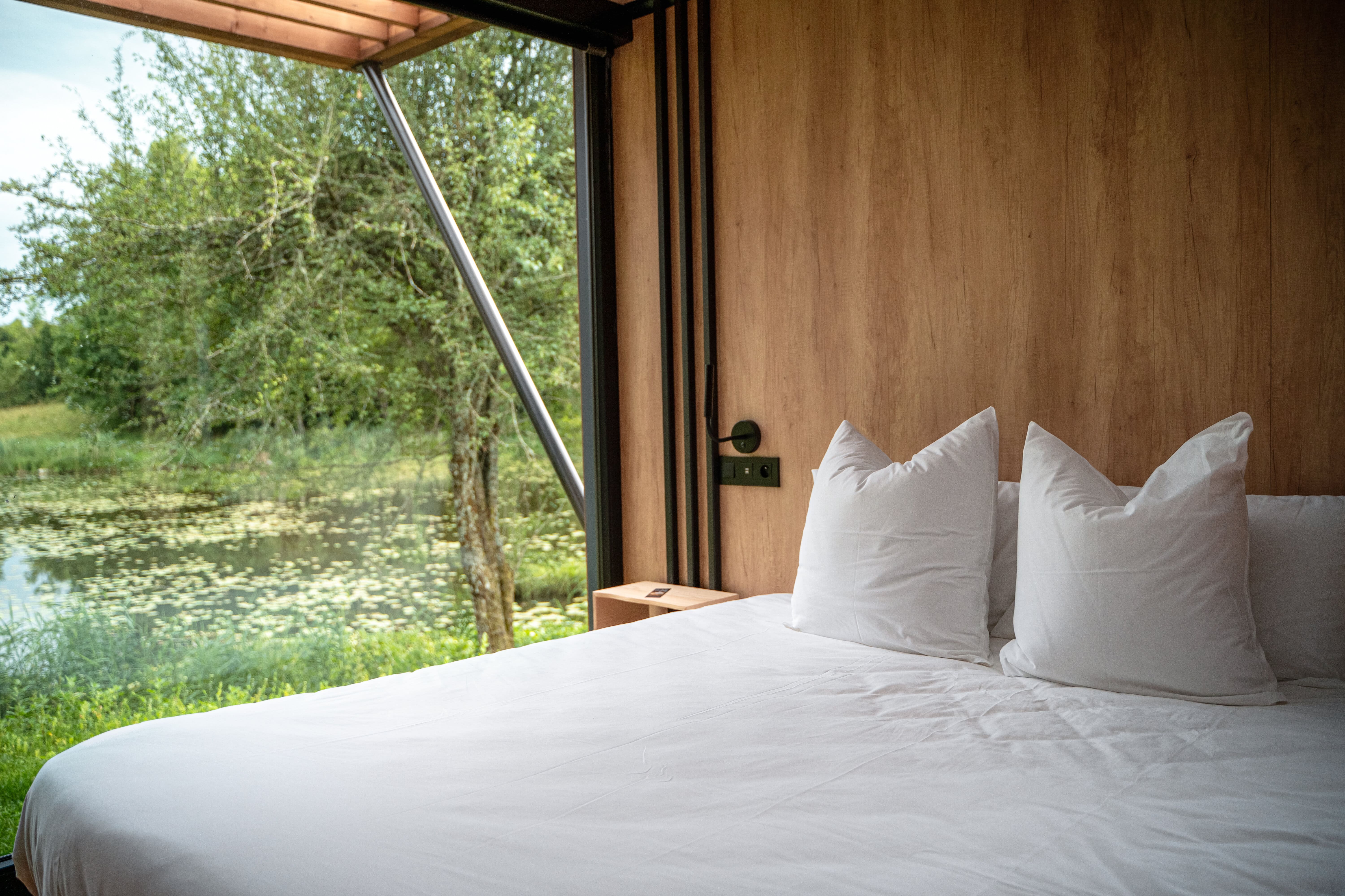 Lodge Duo sur terre avec vue panoramique et spa privatif à Plateau D'hauteville — espace de vie