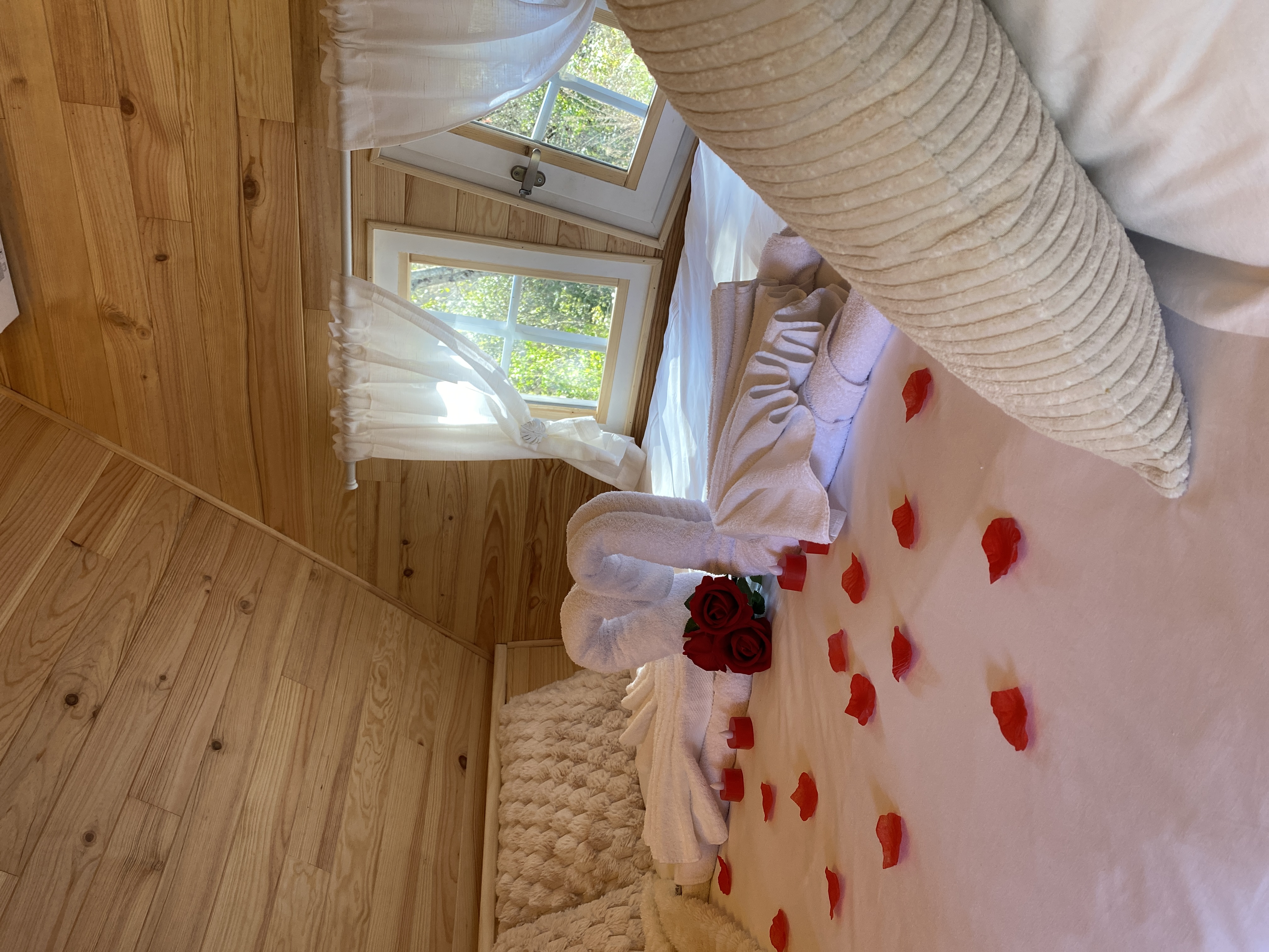 La Cabane Aéloria & Spa — Cabane avec spa à Gard à Nîmes — chambre