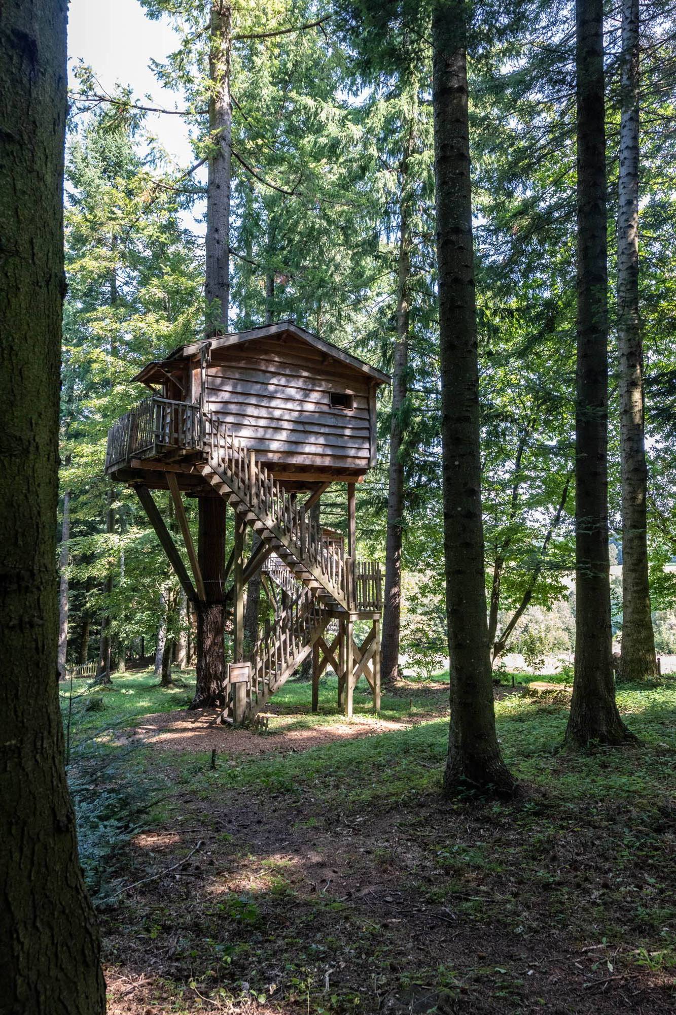 Cabane Marmotte : une expérience suspendue dans les arbres à Saint-Julien-Labrousse — espace de vie