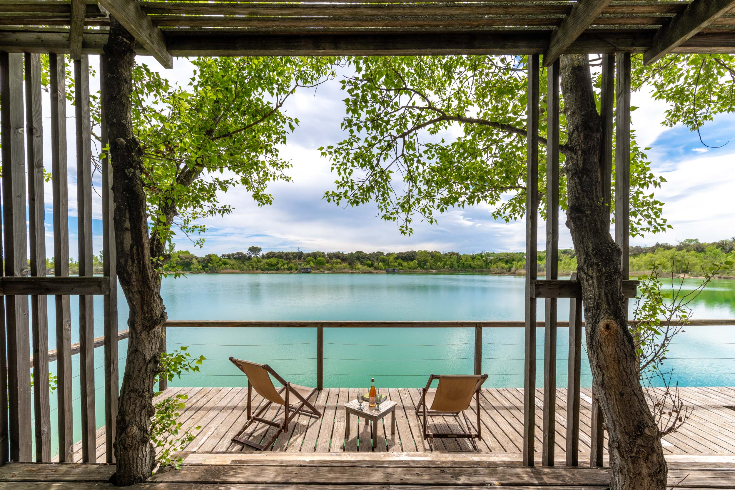 Cabane Spa Idylle : une évasion sur pilotis en Provence à Sorgues — salle de bain