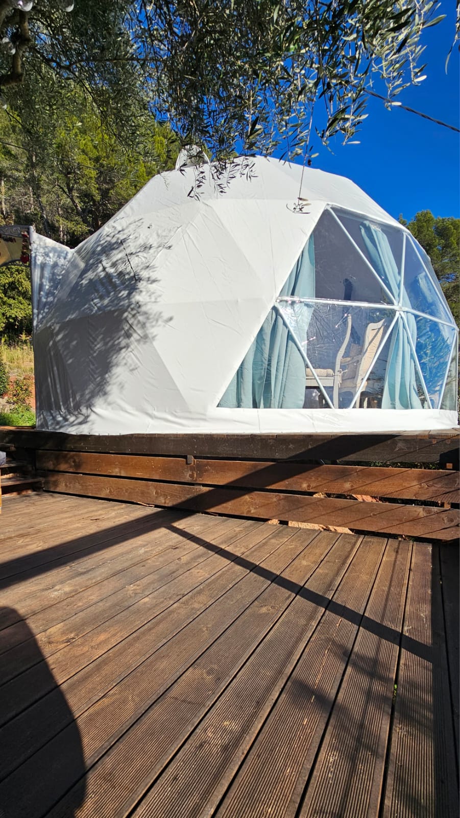 Luxo Dôme & Spa privatif — Dôme avec jacuzzi à Var à Carnoules — chambre