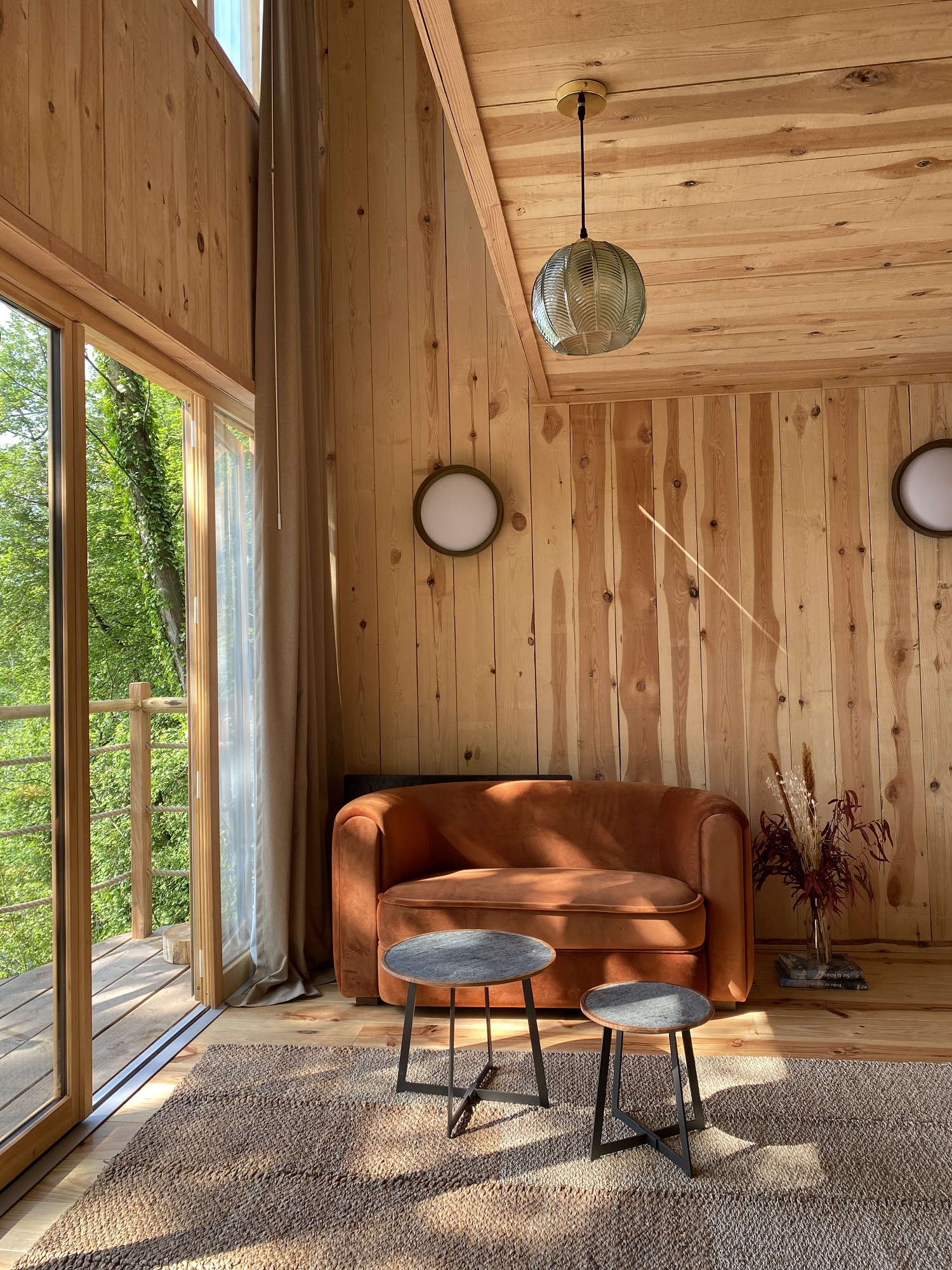 Cabane Spa Attrape Rêves : une échappée belle en Picardie à St-Léger-Aux-Bois — vue depuis la terrasse