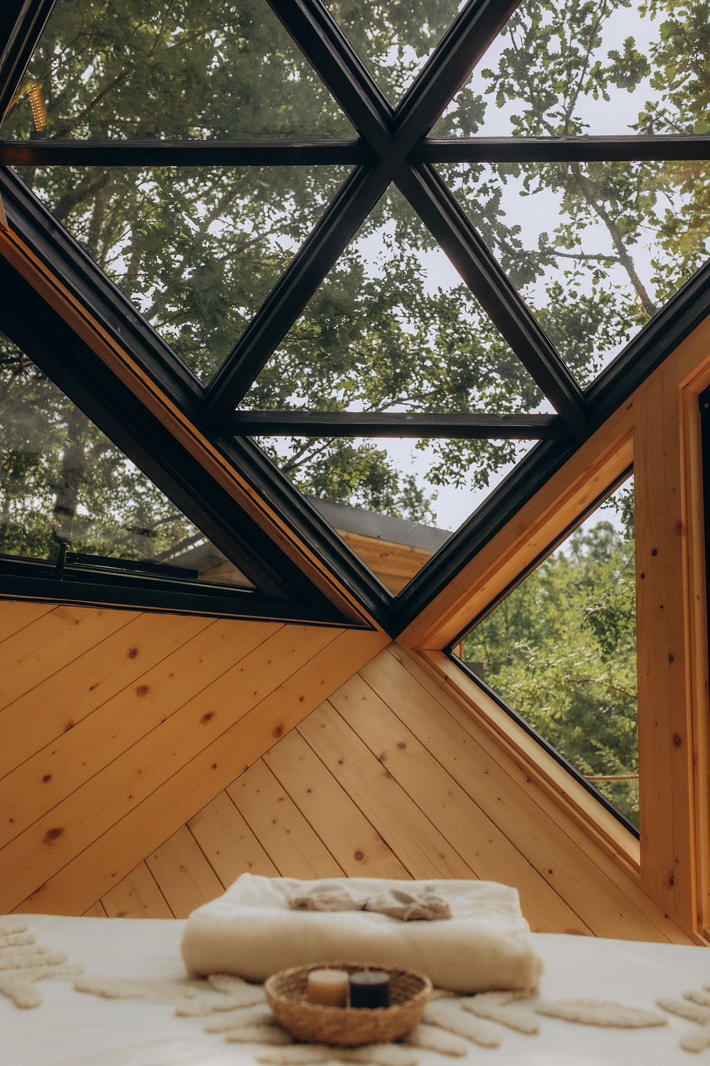 Cocon de verre avec Bain Nordique