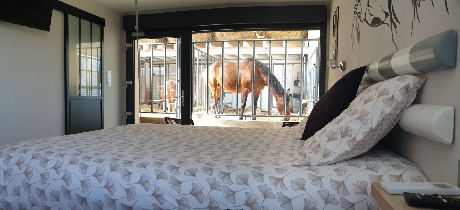 Suite 1 - 5 personnes avec accès direct aux chevaux — Hébergement insolite à Vosges à Épinal — chambre