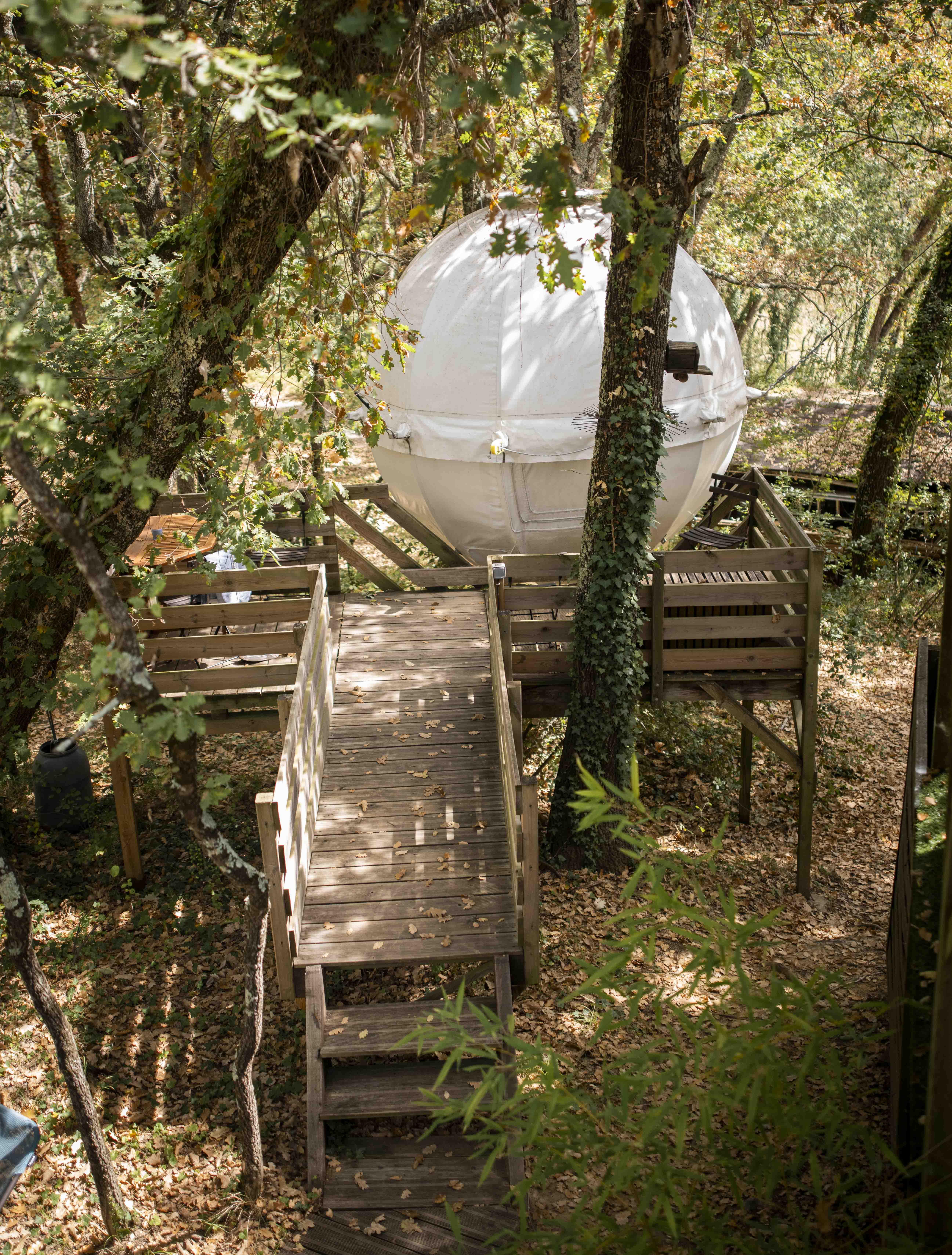 Nid'Aile Nid'Isle : un lodge enchanteur en pleine nature à Barjac — espace de vie