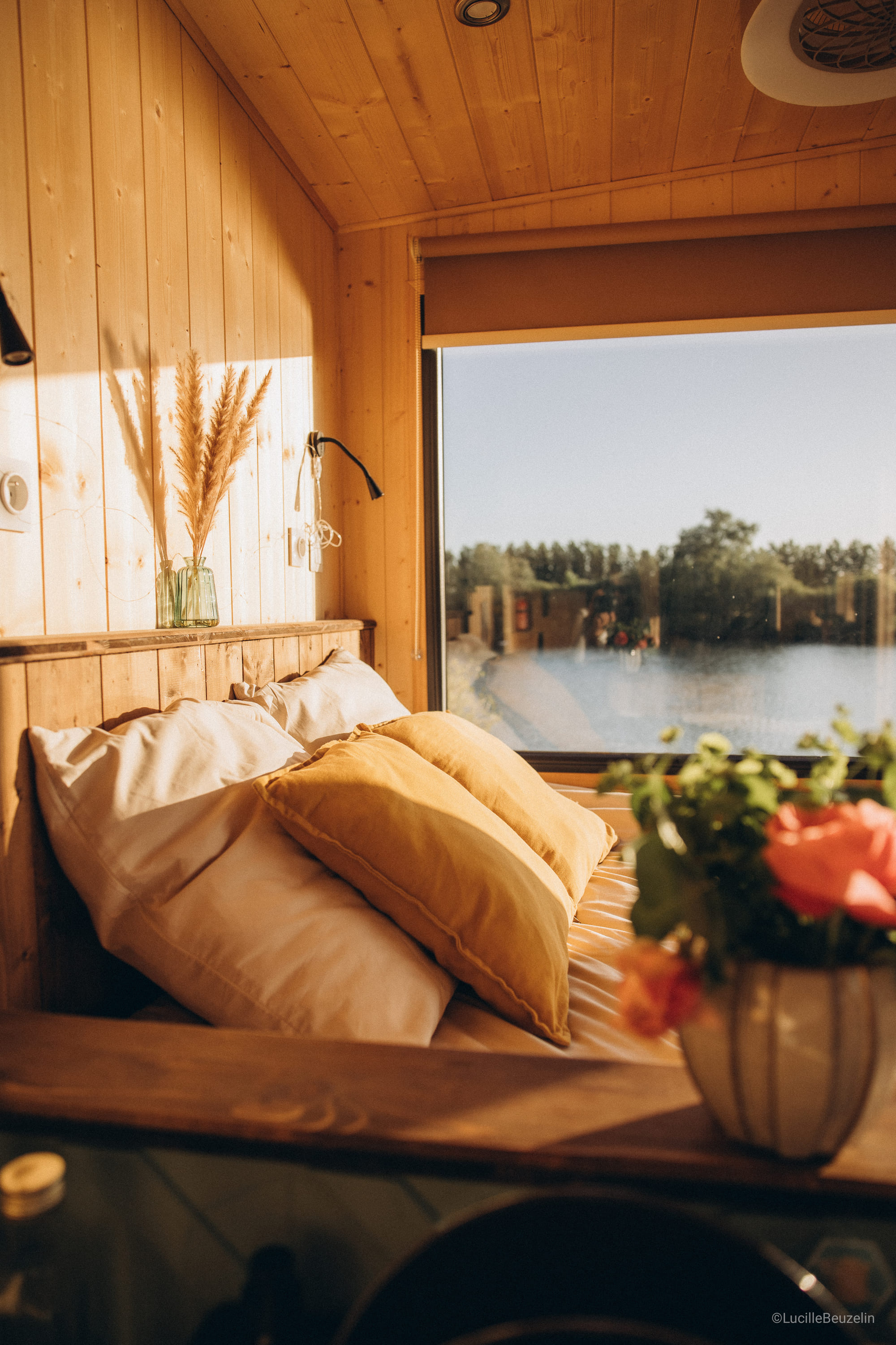 Homnest — Tiny House avec spa à Villeneuve (Yonne) à Villeneuve — vue depuis la terrasse