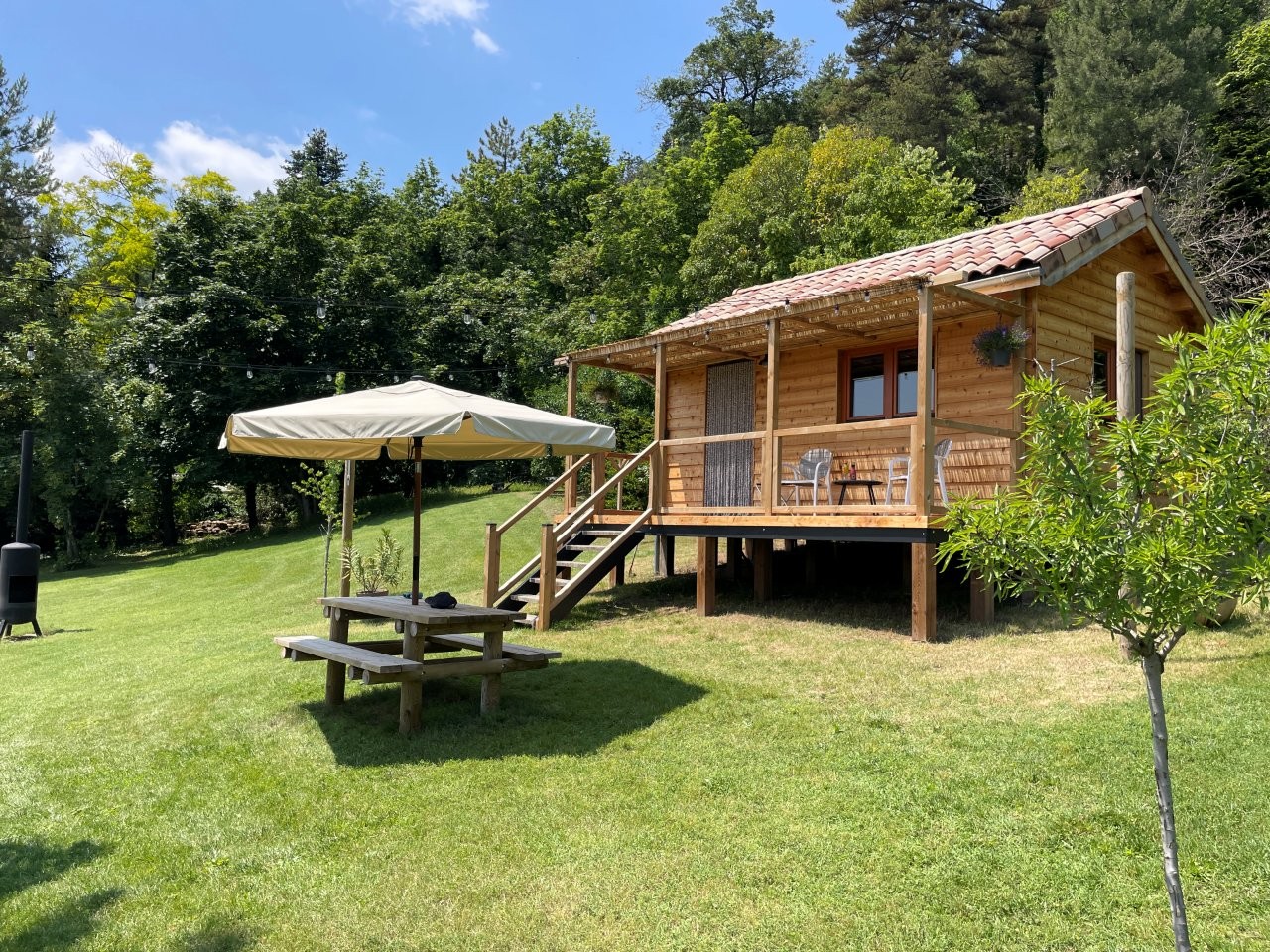 Mas des Poutres — Tiny House avec spa à Valence (Drôme) à Valence — vue intérieure