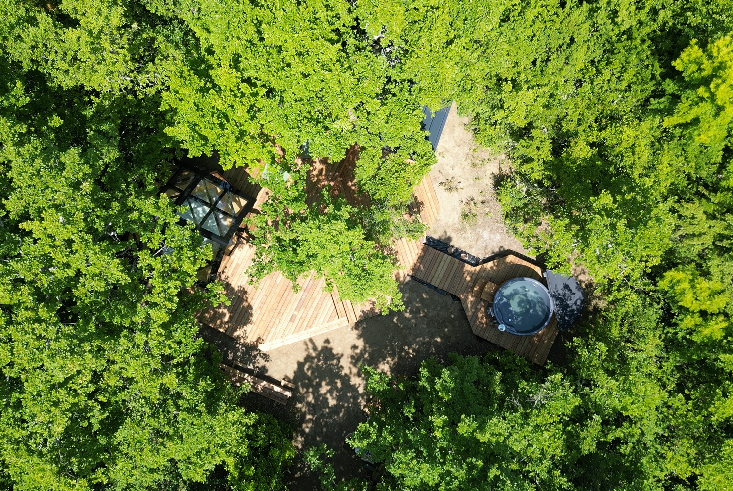 Cocon de verre avec Bain Nordique