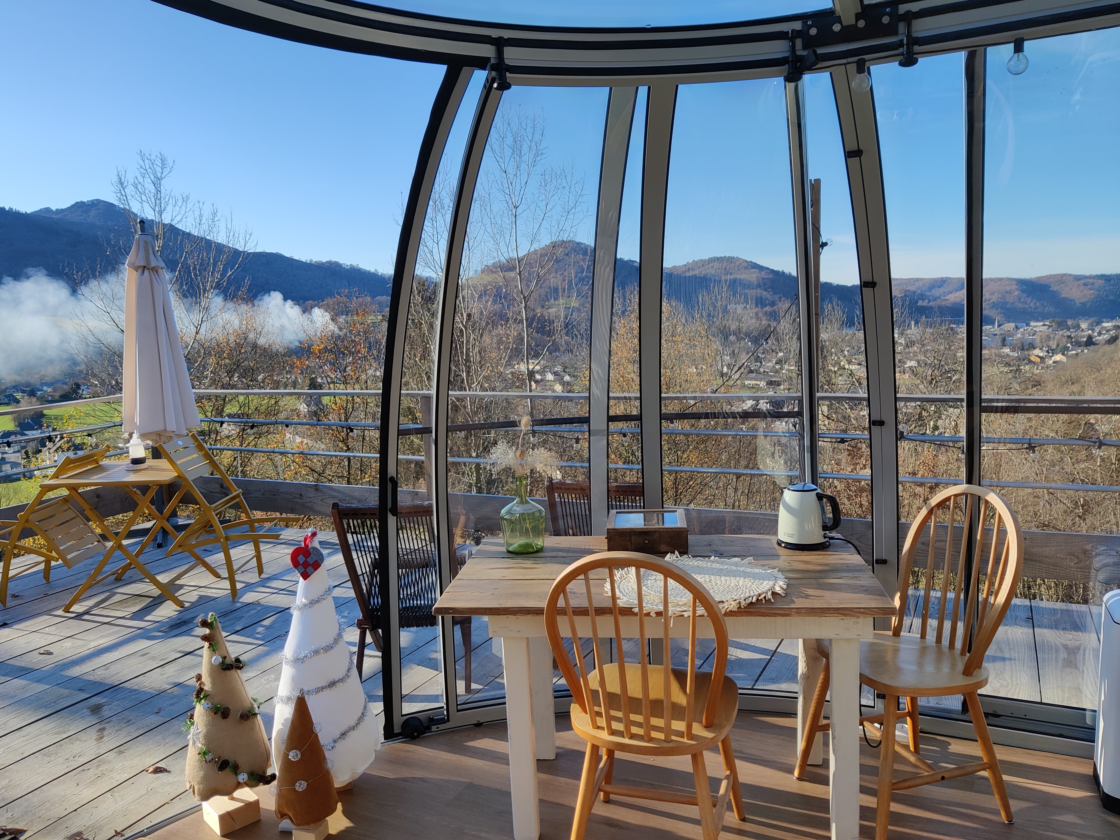 La Canopée & Spa : un dôme enchanteur au cœur des Pyrénées à Gerde — salle de bain