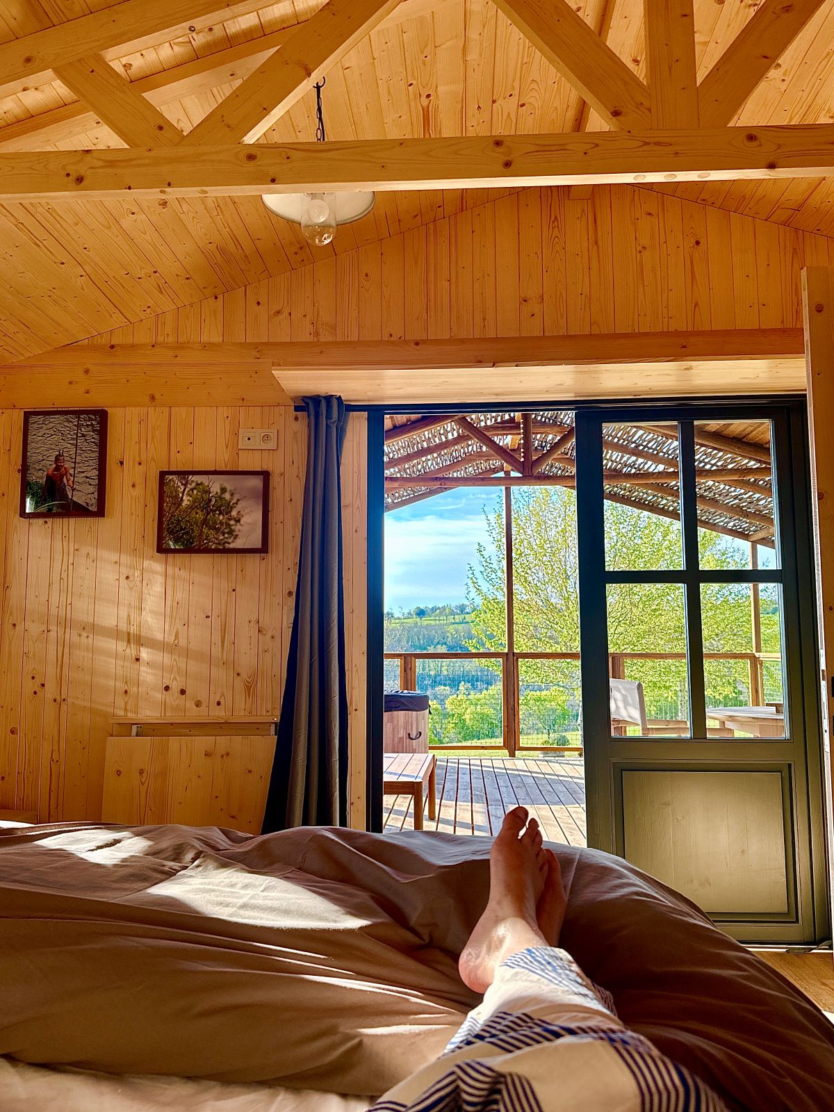 Cabane Minca — Escapade romantique avec spa à Lot à Saint-Cirgues — vue intérieure