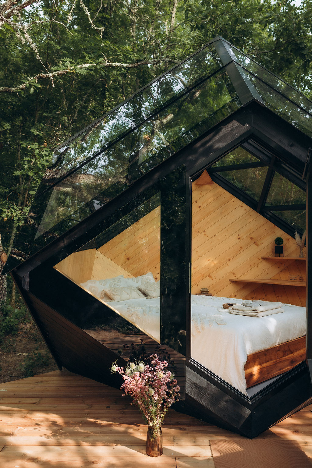 Cocon de verre avec Bain Nordique