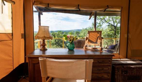 Samburu, en-suite — Lodge safari avec spa à Tarn-et-Garonne à Varen — salle de bain