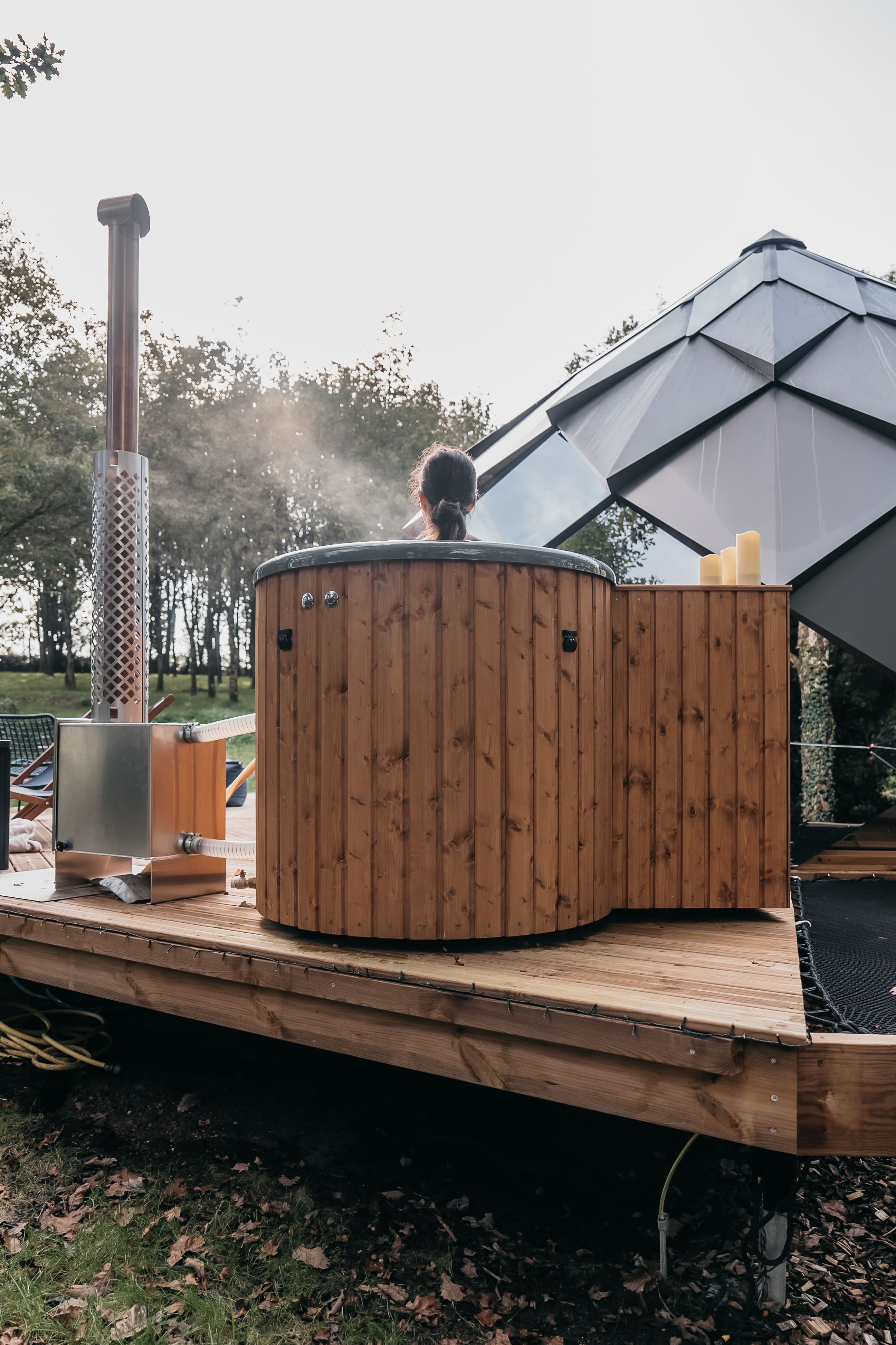 Le zome : Nuit sous les étoiles & spa privatif