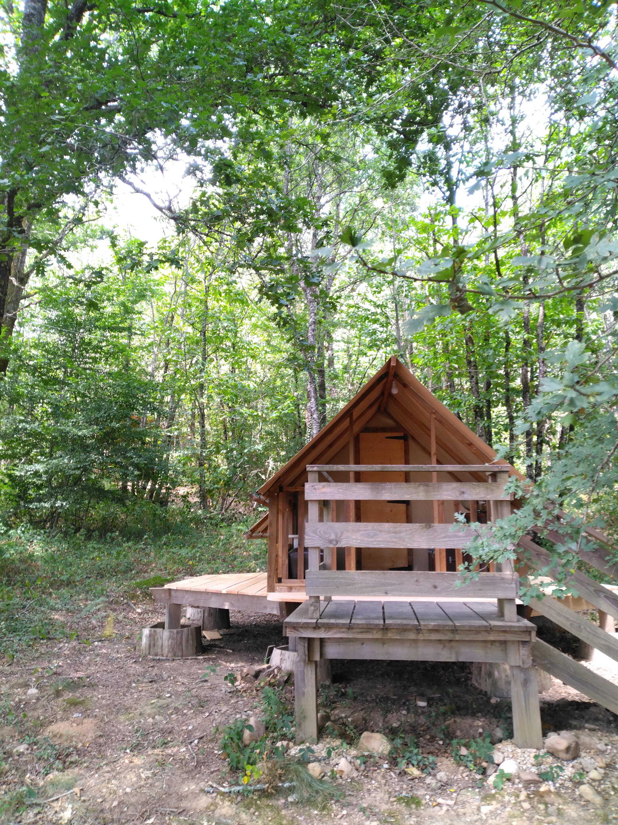 Tente Bivouac — Nuit en pleine nature à 8m de hauteur en Dordogne à Alles-sur-Dordogne — vue intérieure