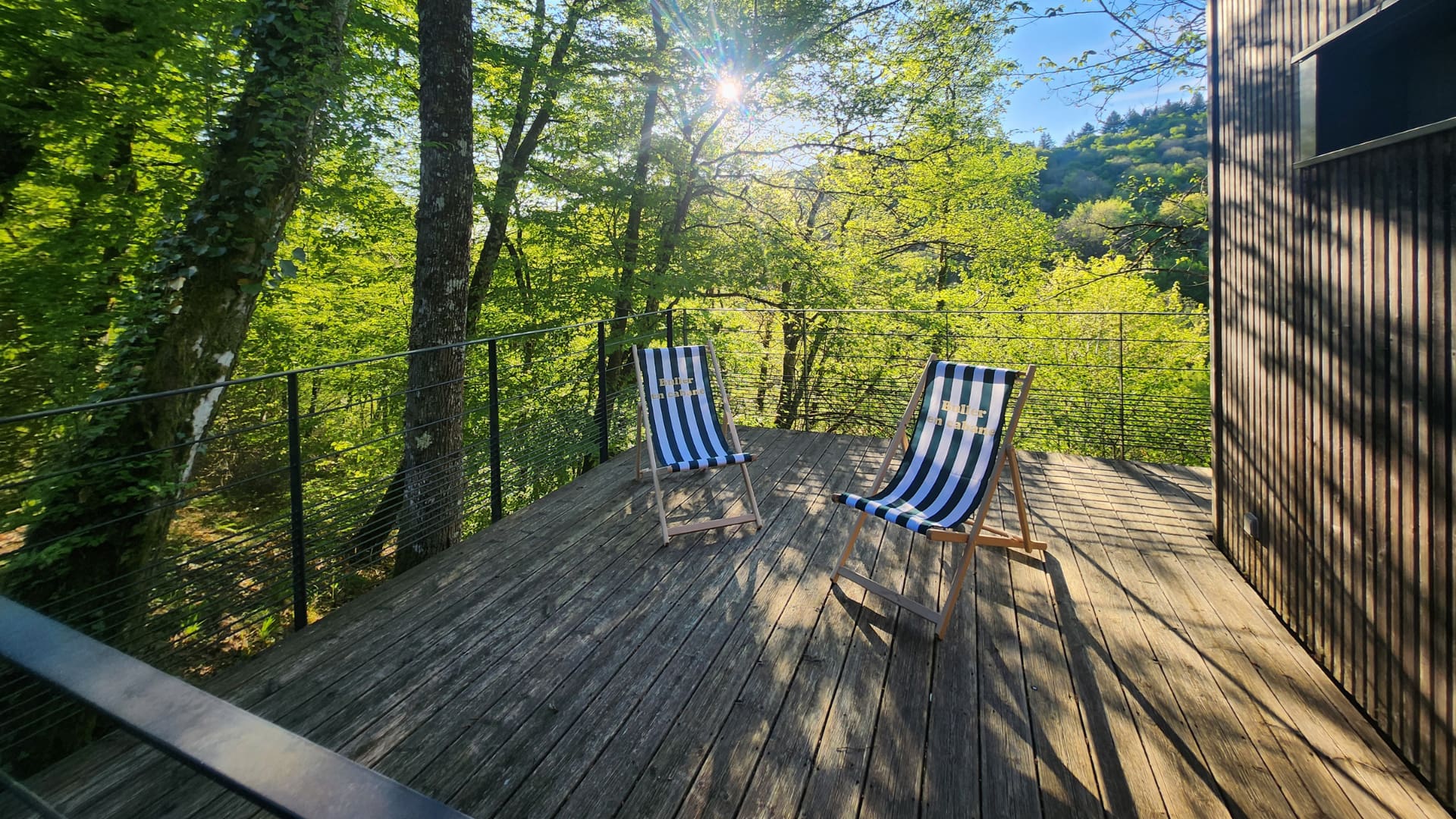 Cabane Hêtre : une immersion dans les arbres du Limousin à Meyrignac L’Eglise — vue depuis la terrasse