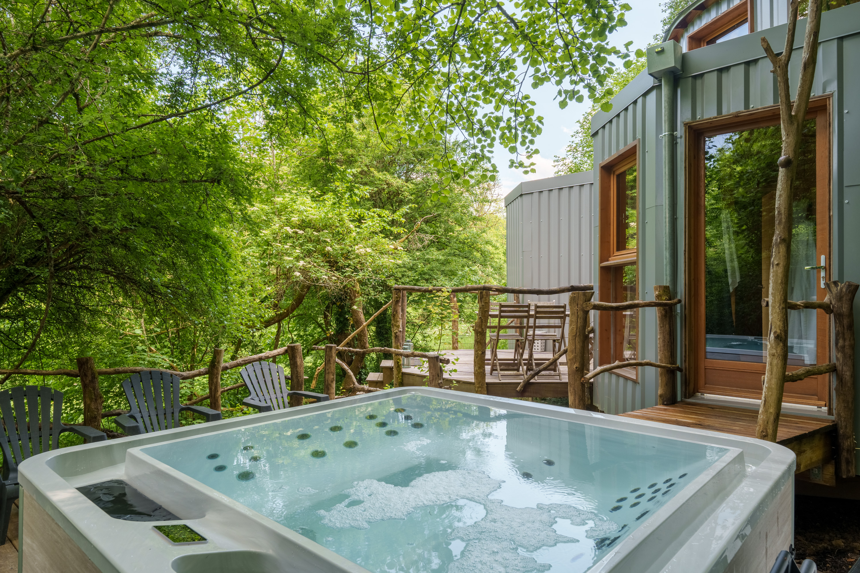 Lodge Spa Sirus — Expérience unique avec spa à Haute-Marne à Narcy — espace de vie