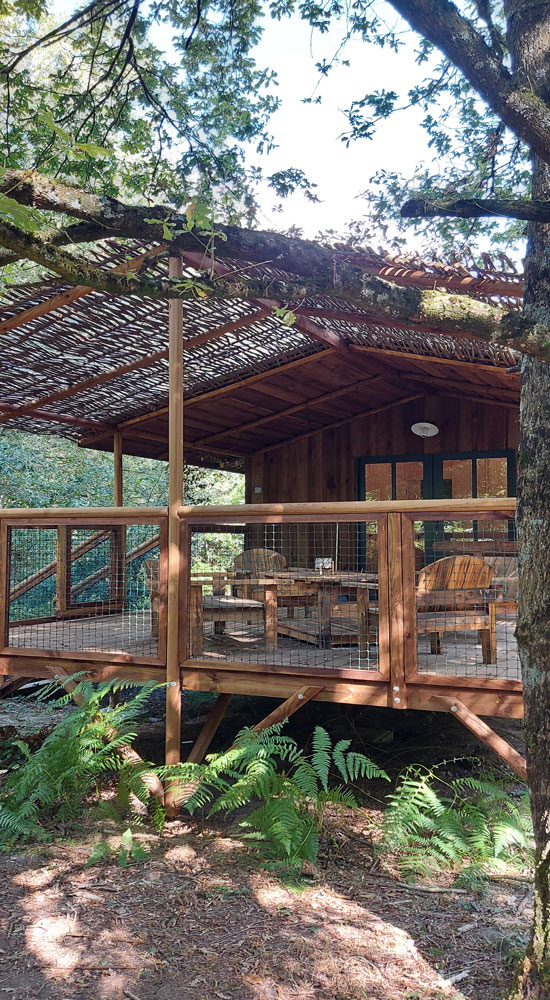 Cabane Cap Town : une échappée sur pilotis en Poitou-Charentes à Saint Pierre Des Echaubrognes — vue intérieure