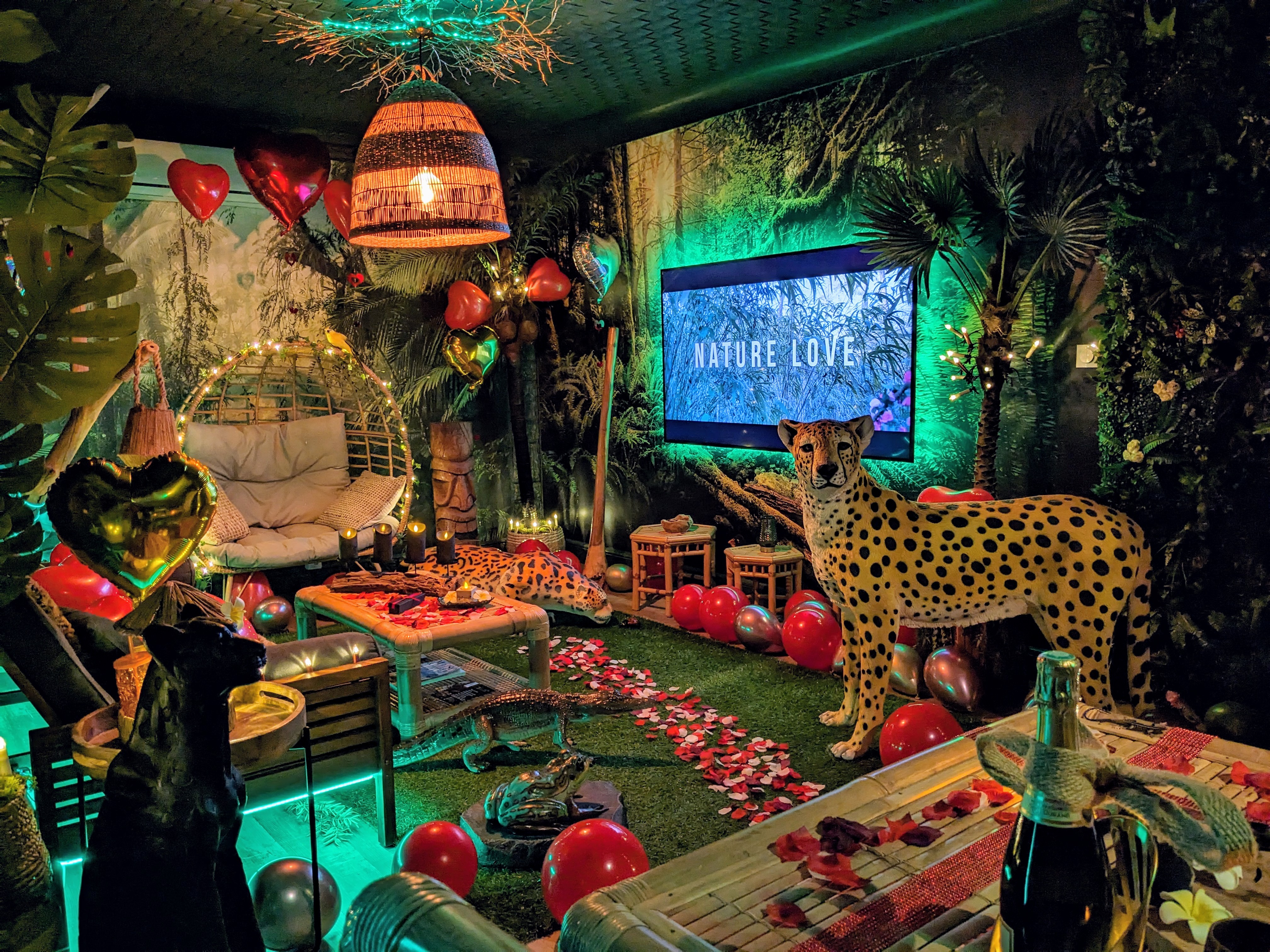 Nuit insolite avec Spa — Maison immersive en Amazonie à Agen à Agen — vue intérieure