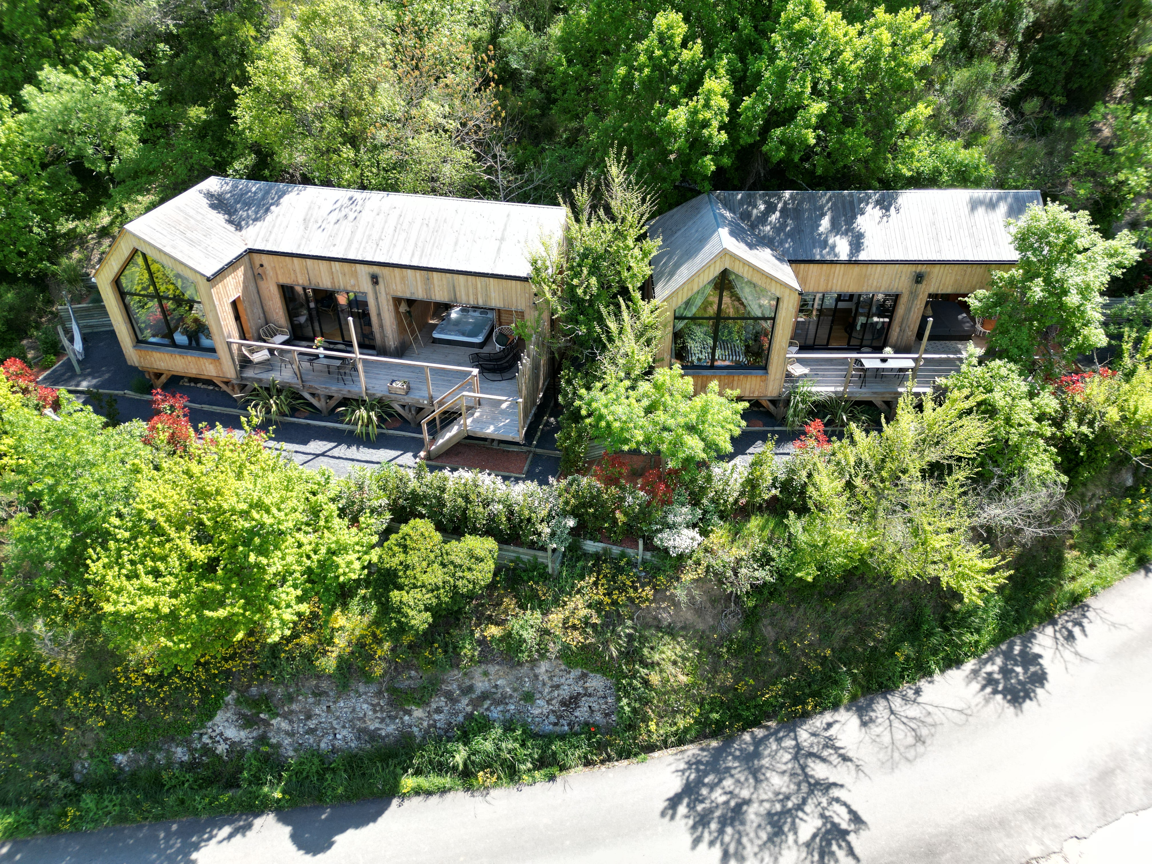Lodge Mont Ventoux — Cabane avec spa à Vaucluse à Carpentras — détail architectural
