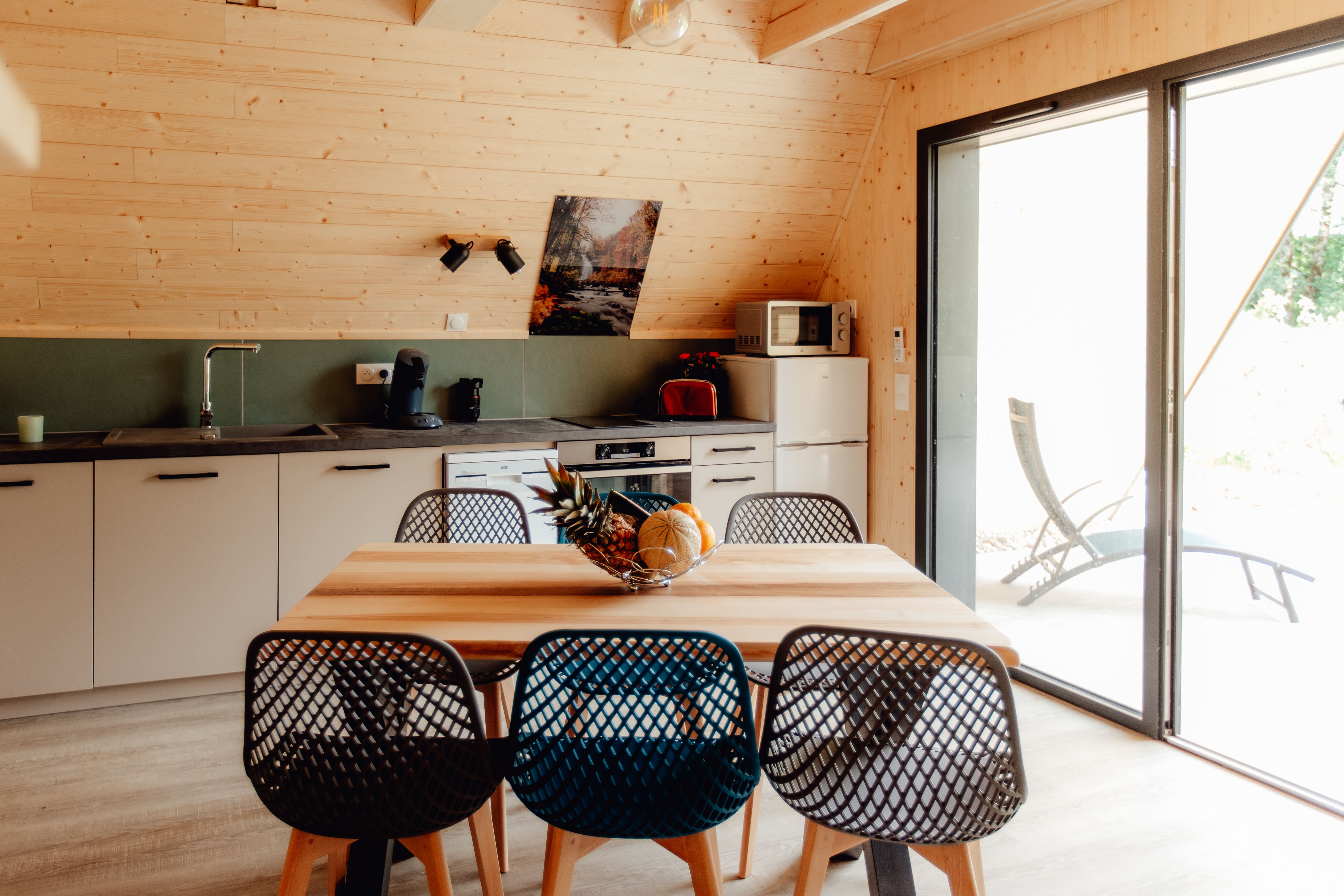 Chalet Herisson : une évasion authentique en Franche-Comté à Coyron — vue depuis la terrasse