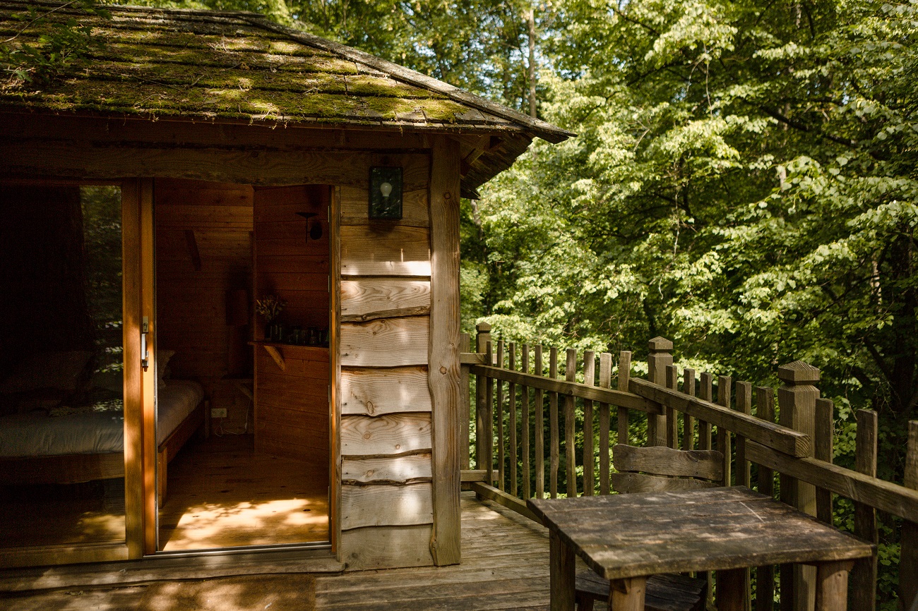 Cabane Spa Escapade : une expérience en hauteur en Picardie à Raray — vue intérieure