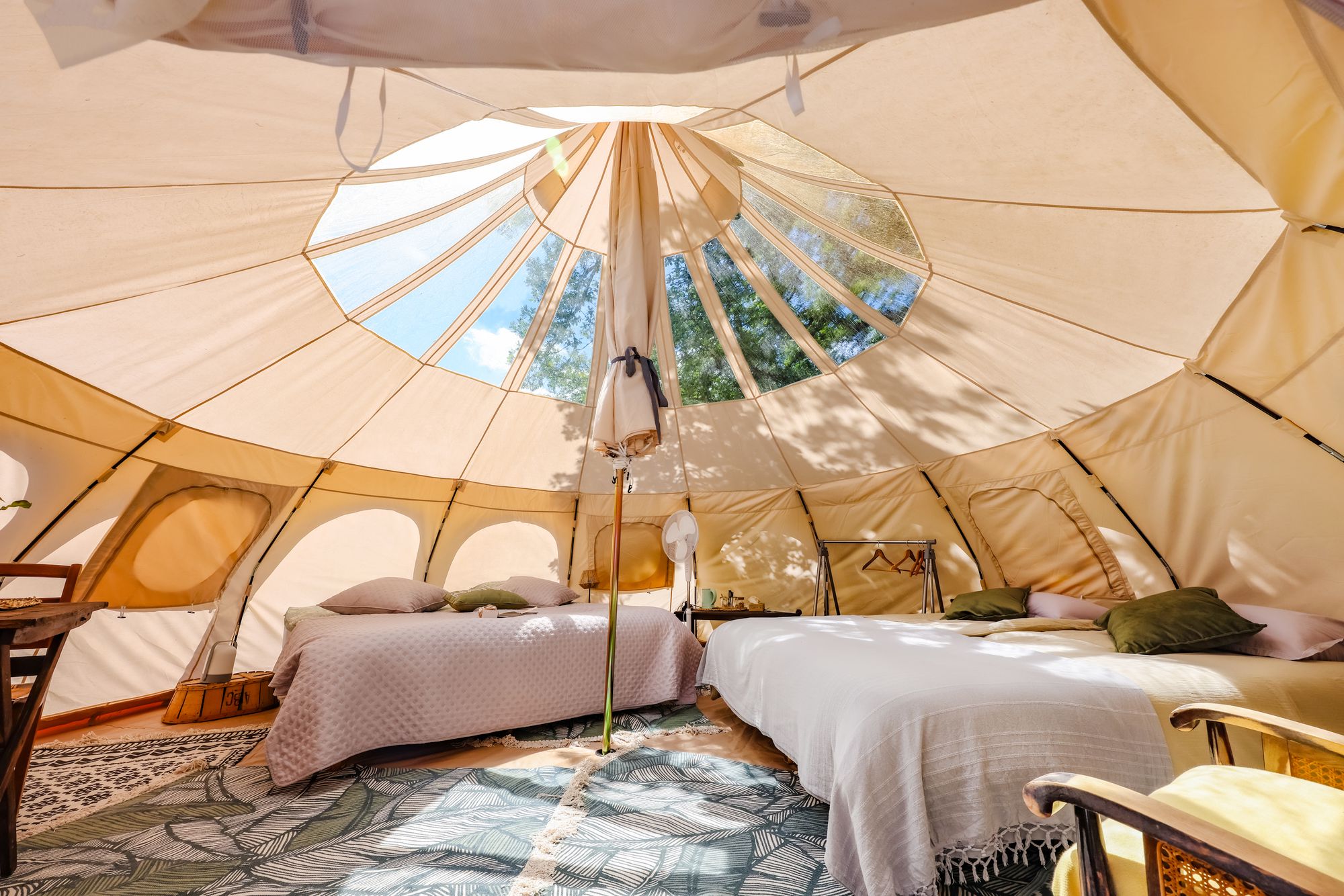 La Canopée : une expérience immersive en pleine nature à Busque — salle de bain