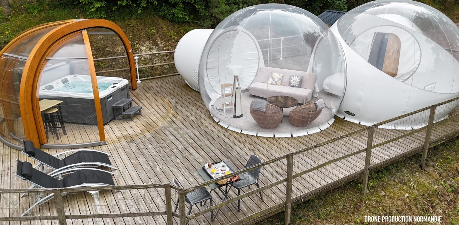 Bulle Capu & Spa — Nuit étoilée avec jacuzzi à Calvados