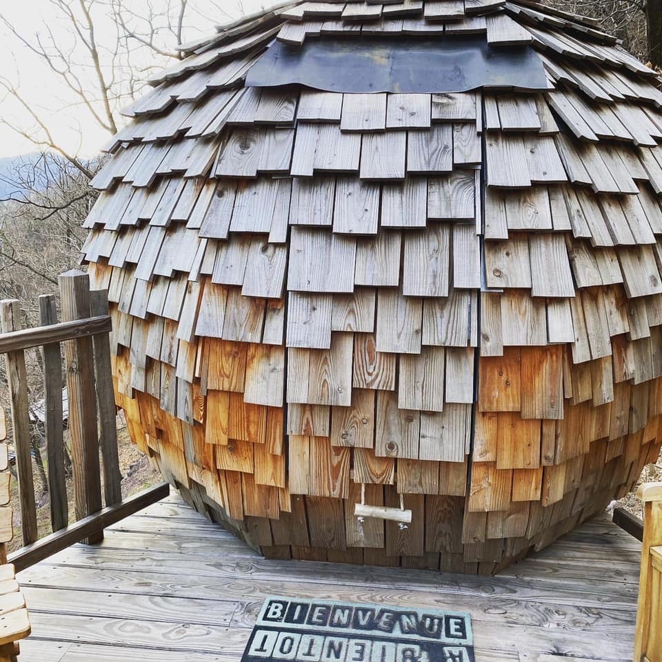Lov'Nid de Belvédère — Cabane dans les arbres avec spa à Belvédère (Alpes-Maritimes) à Belvédere — chambre