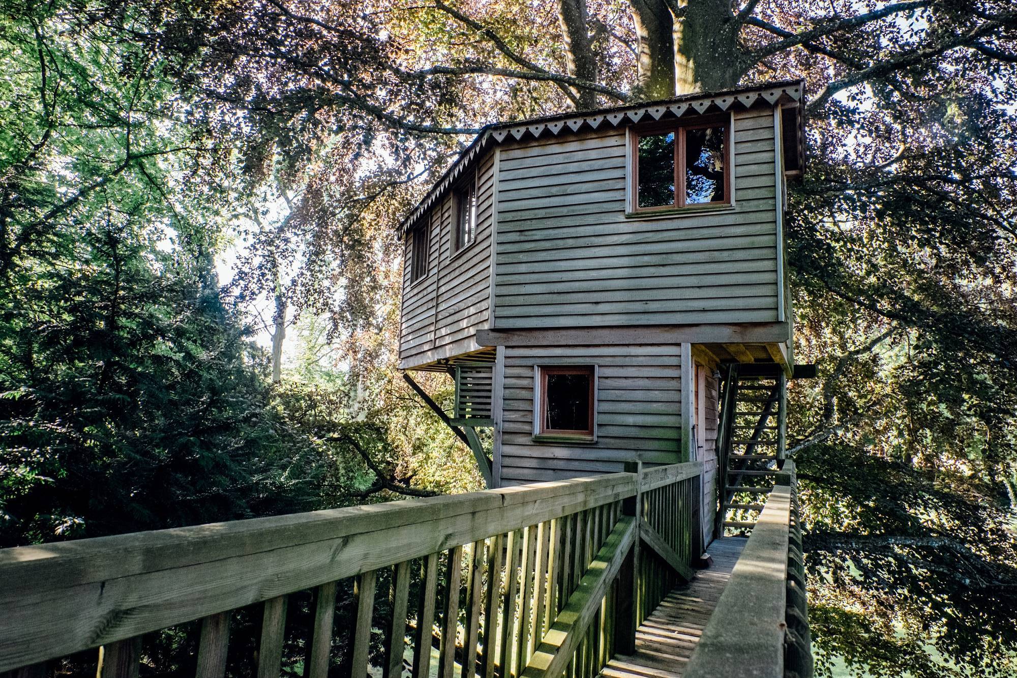 Cabane perchée la Canopée — Nuit à 10m de hauteur à Marne à Châlons-en-Champagne — vue depuis la terrasse
