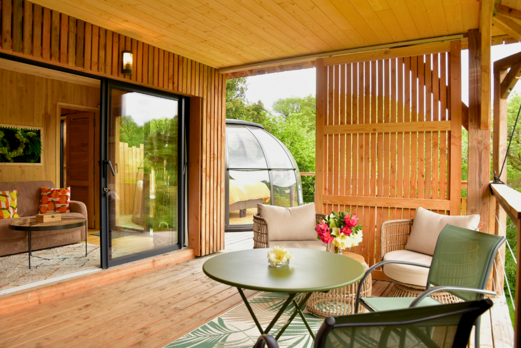 Le Scandilodge Dôme & Spa — Cabane sur pilotis avec spa à Morbihan à Vannes — cuisine