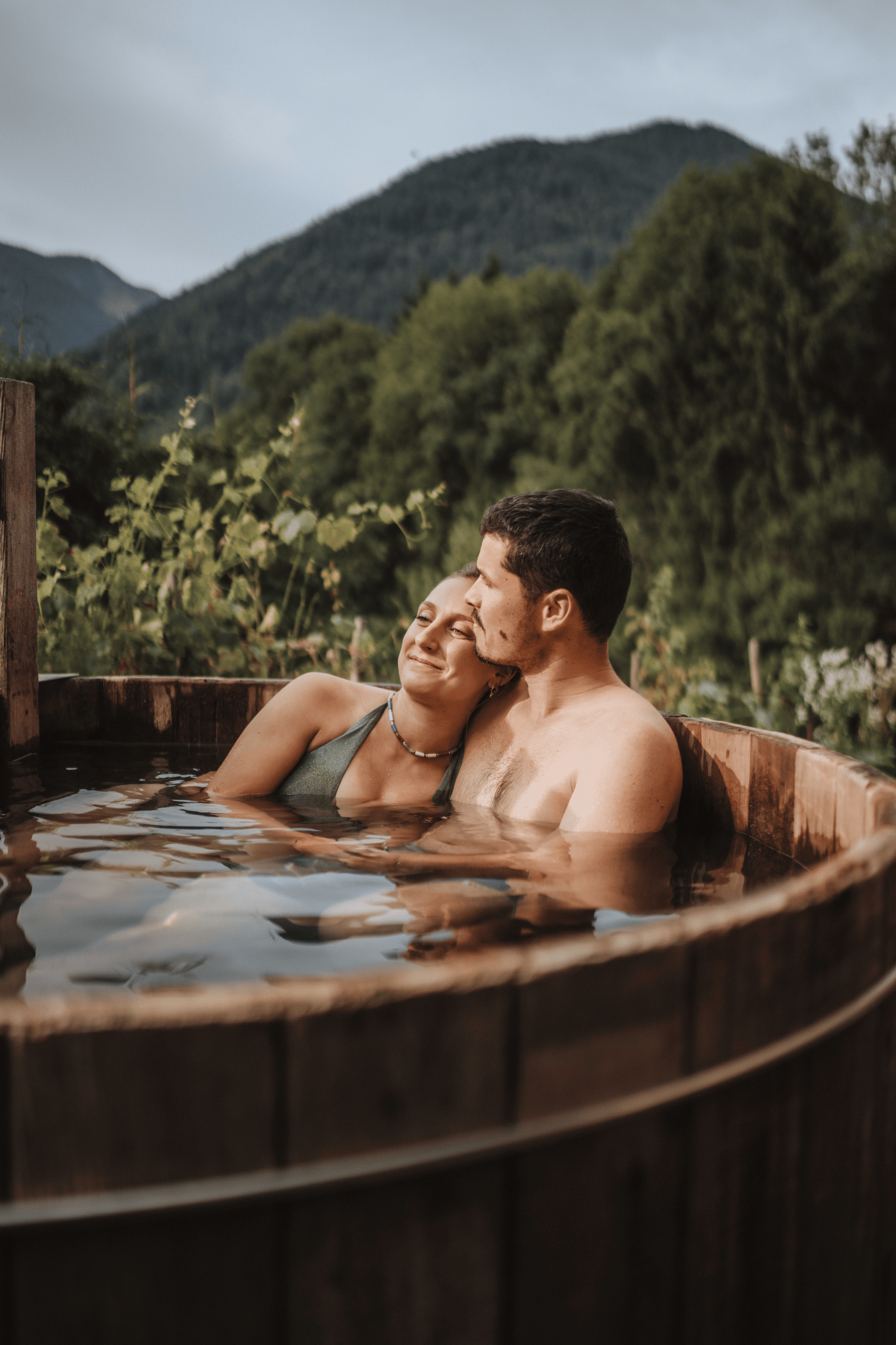 Chalet Trappeur & SPA — Escapade cocooning en Haute-Savoie à Amancy — vue depuis la terrasse