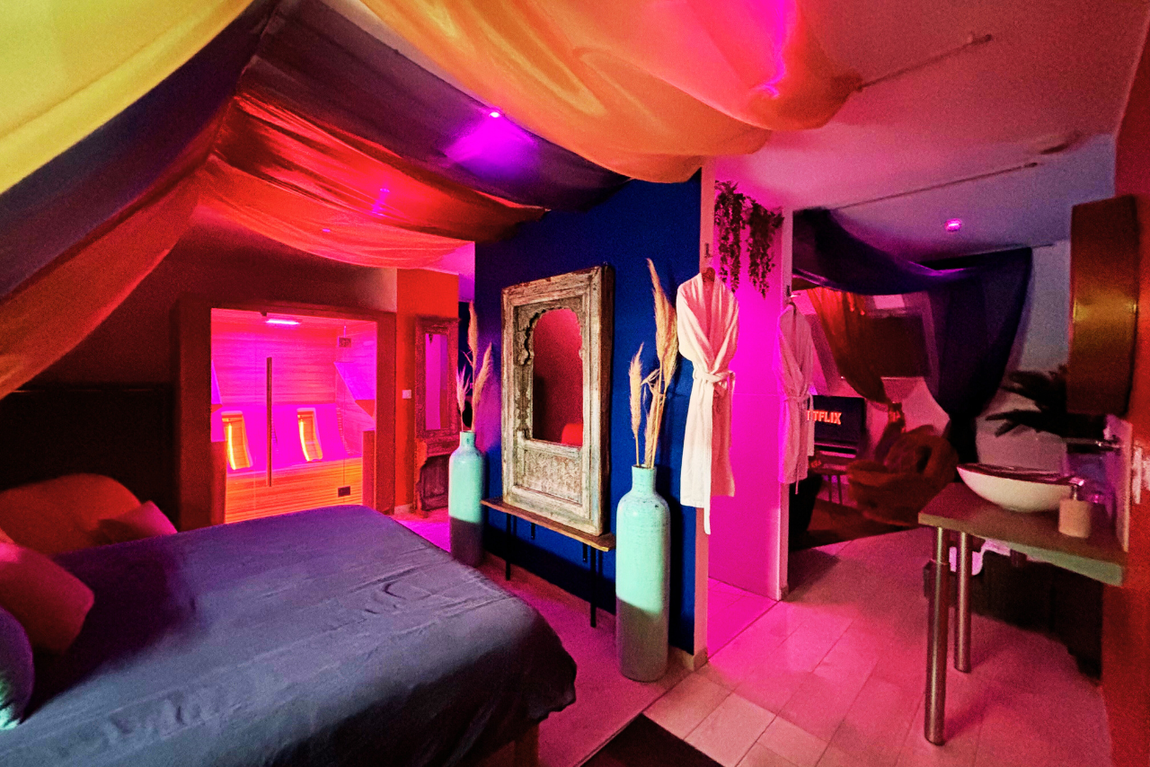 Suite Romantique le secret de Kama — Escapade bien-être à 2 en Nord à Lille — salle de bain