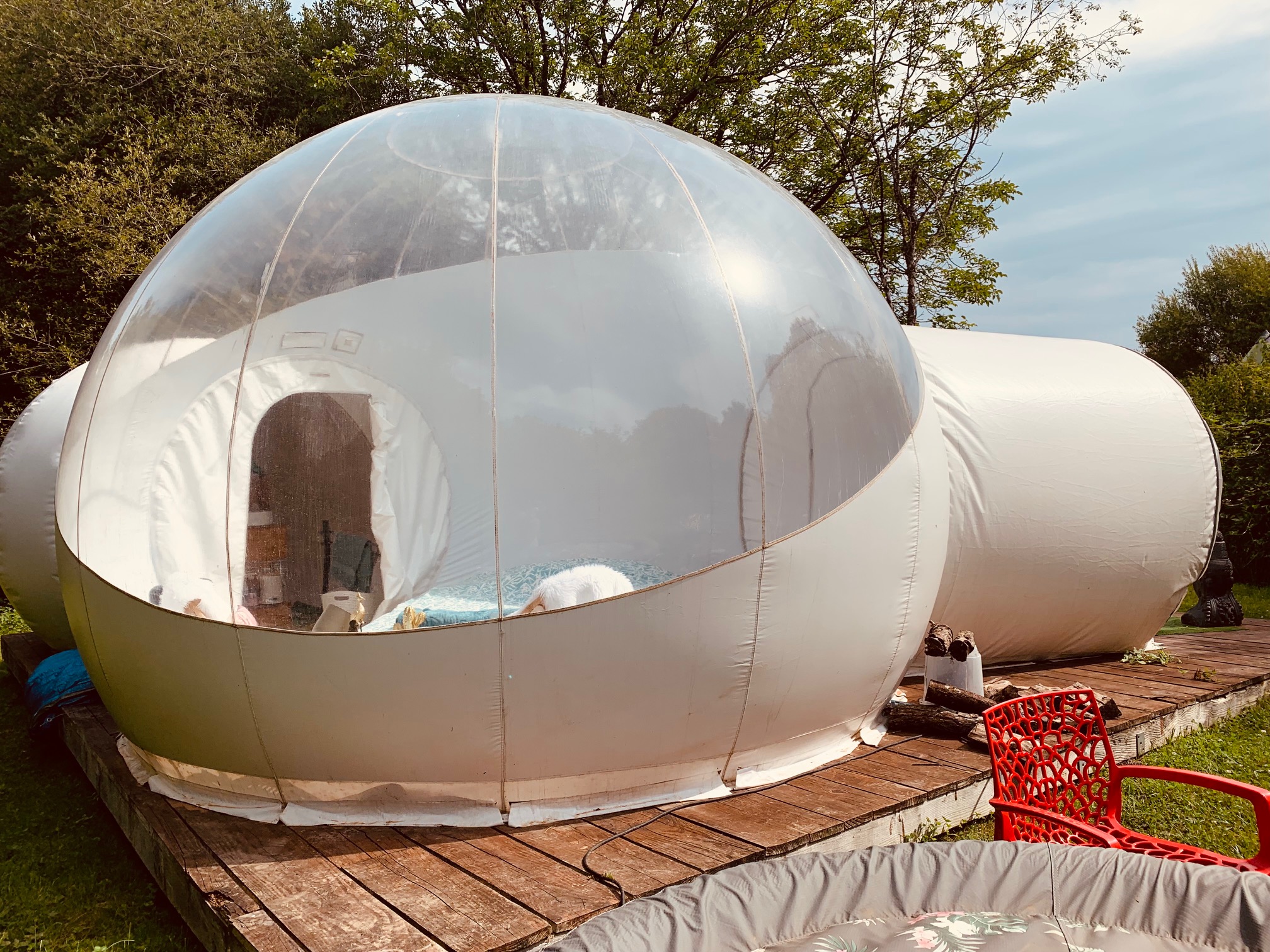 Évasion dans une bulle spa So'Green en Dordogne à Lanouaille — cuisine