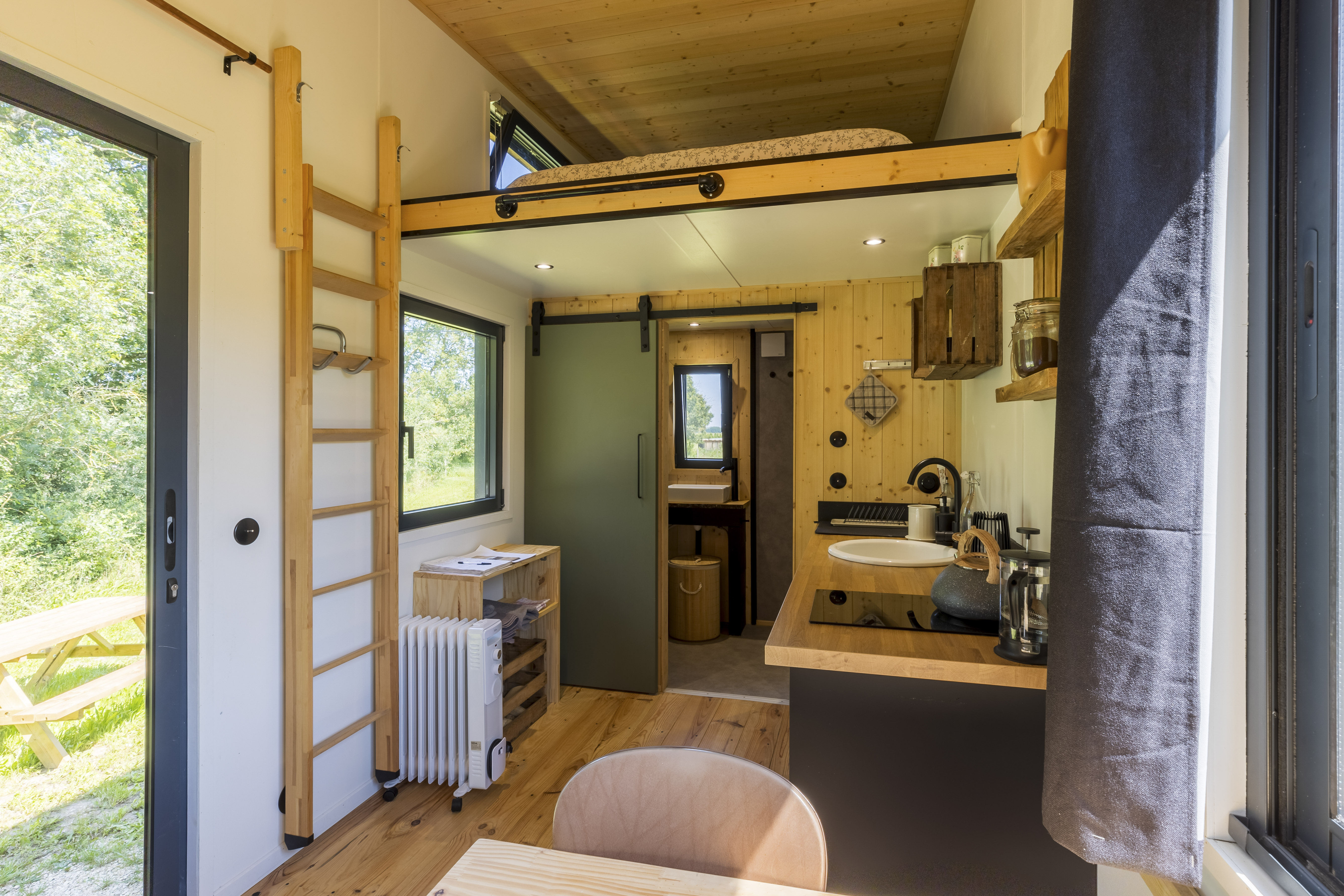Tiny house La Chèvrerie : une escapade moderne à deux pas de Montargis à Girolles — détail architectural