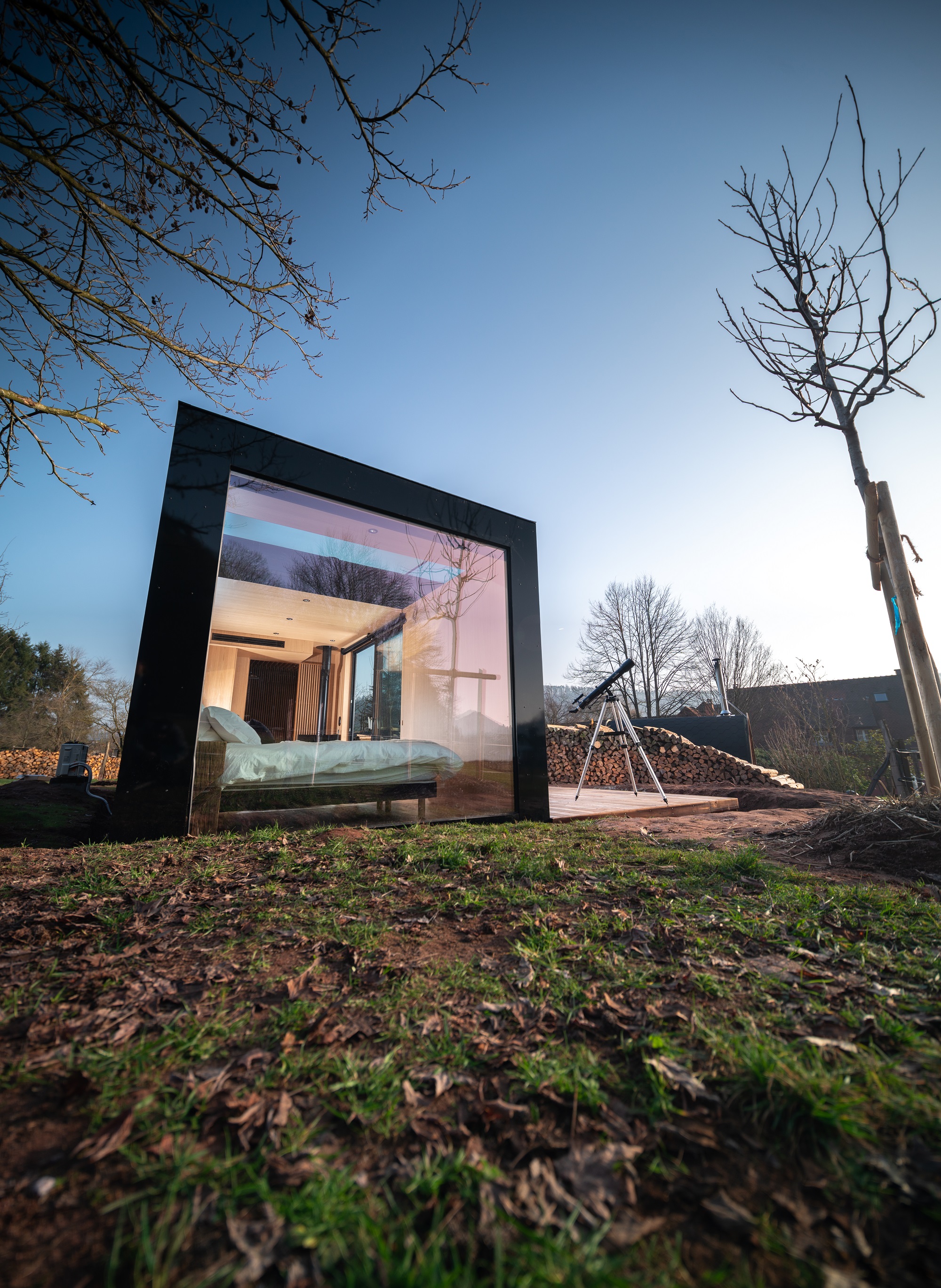 Lodge Petite Ourse — Ecolodge avec vue sur la forêt à Bas-Rhin