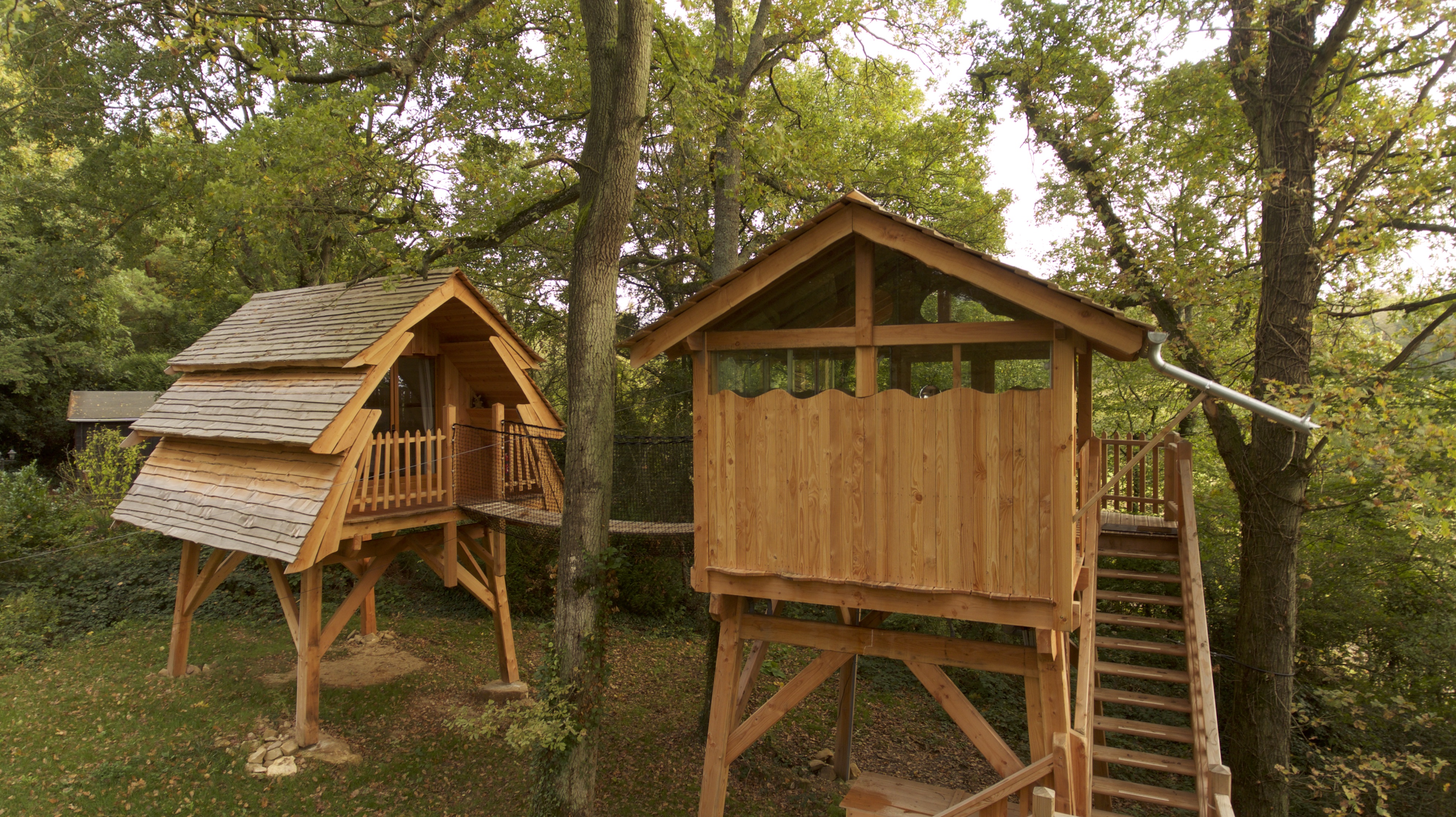 Cabane Spa Enchantée : une immersion dans les arbres en Picardie à Rosoy-En-Multien — environnement naturel