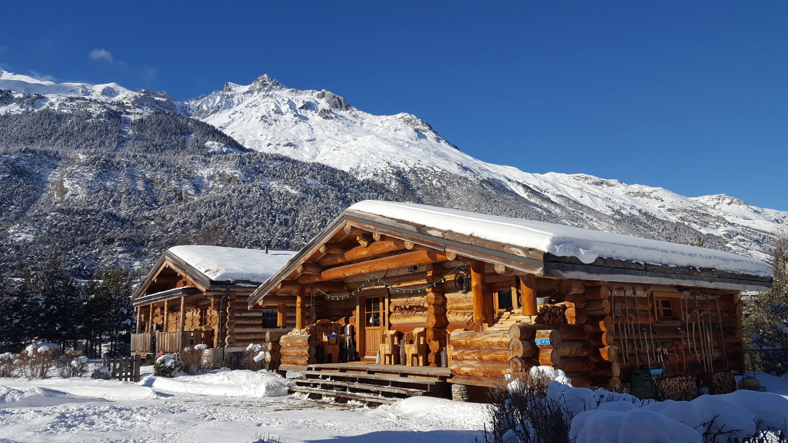 Cabane Chamois : une immersion en pleine nature à Sollières-Sardières — vue intérieure