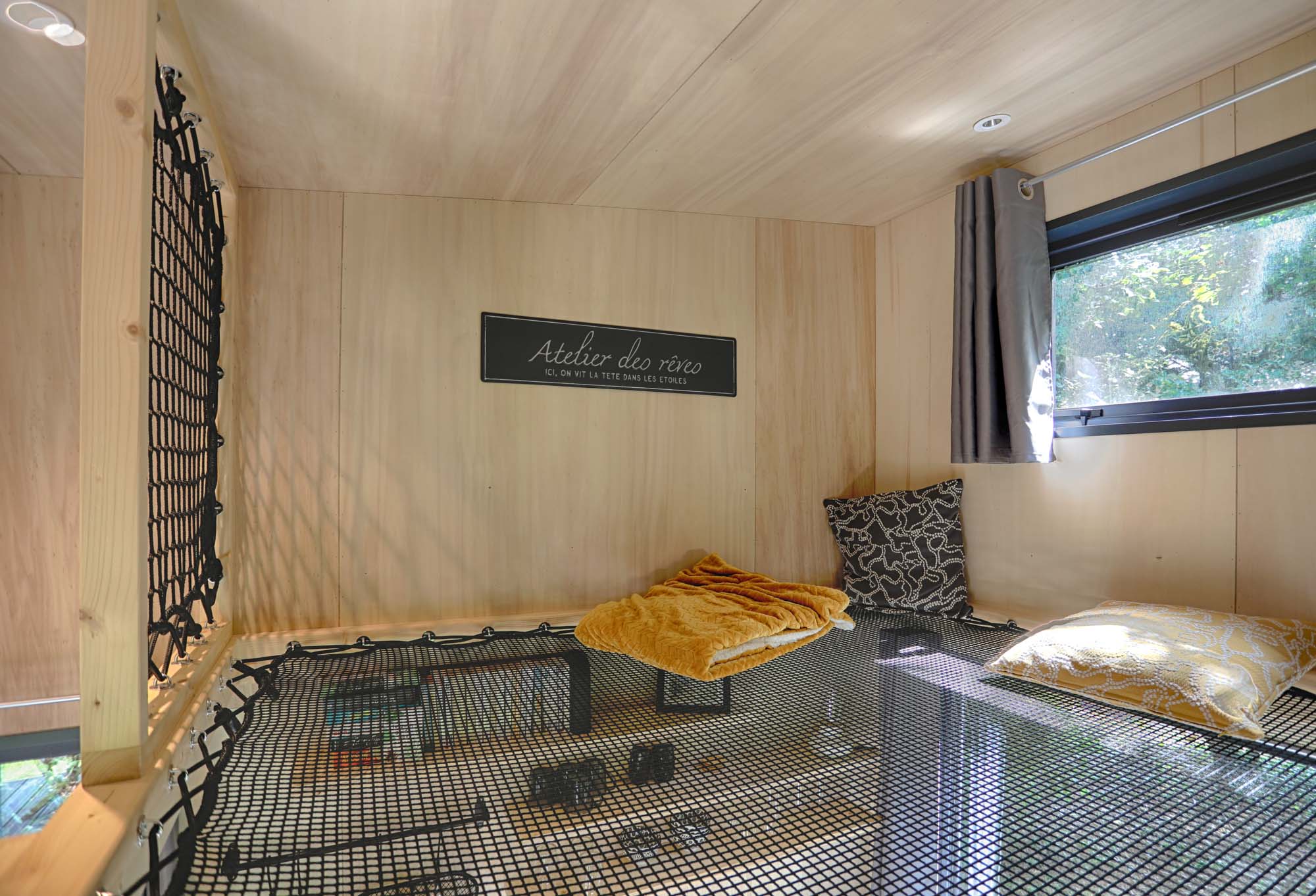 Tiny house Douglas — Escapade nature avec spa à Morbihan à Morbihan — vue depuis la terrasse