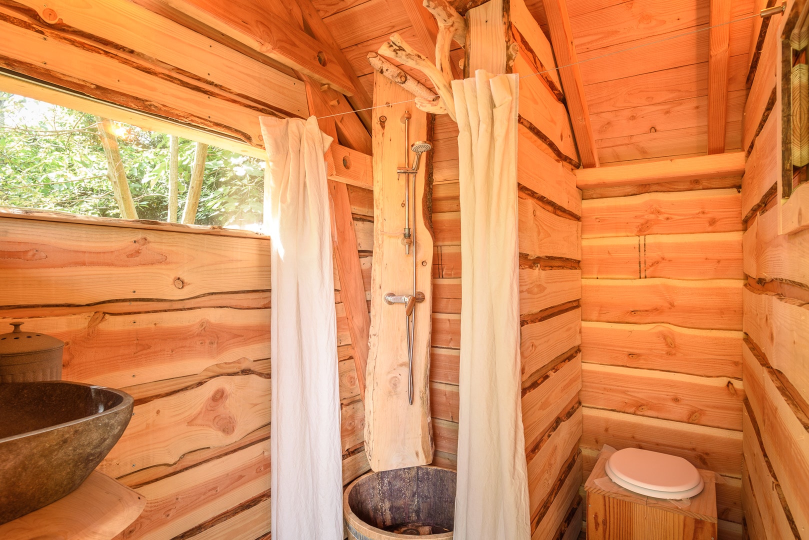 La Cabane des Bambous : une échappée sur pilotis en Aquitaine à Urrugne — vue depuis la terrasse