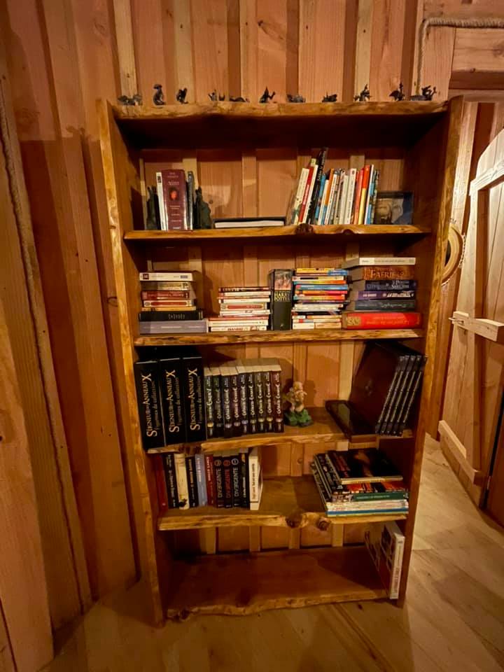 Cabane Hobbit de Belvédère — Maison insolite avec spa à Belvédère (Alpes-Maritimes) à Belvédère — espace de vie