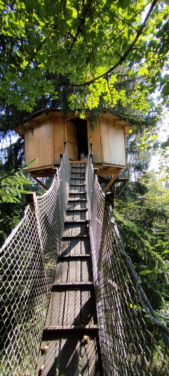 Cabane Les Cristaux — Nuit perchée à 8m avec vue panoramique en Haute-Savoie à Chamonix-Mont-Blanc — vue intérieure