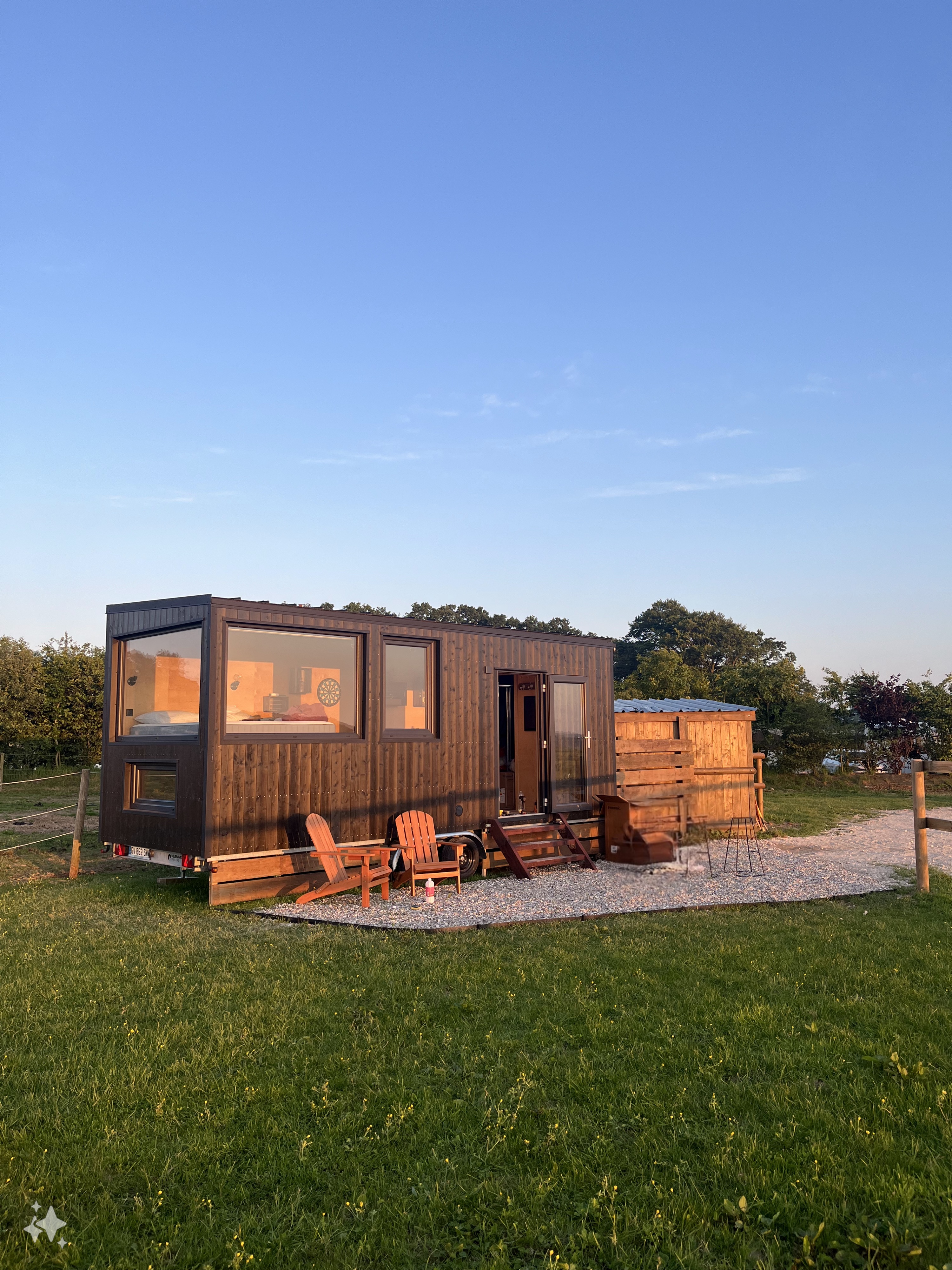 Tiny House La Cavalerie : une évasion en pleine nature à Etretat — salle de bain