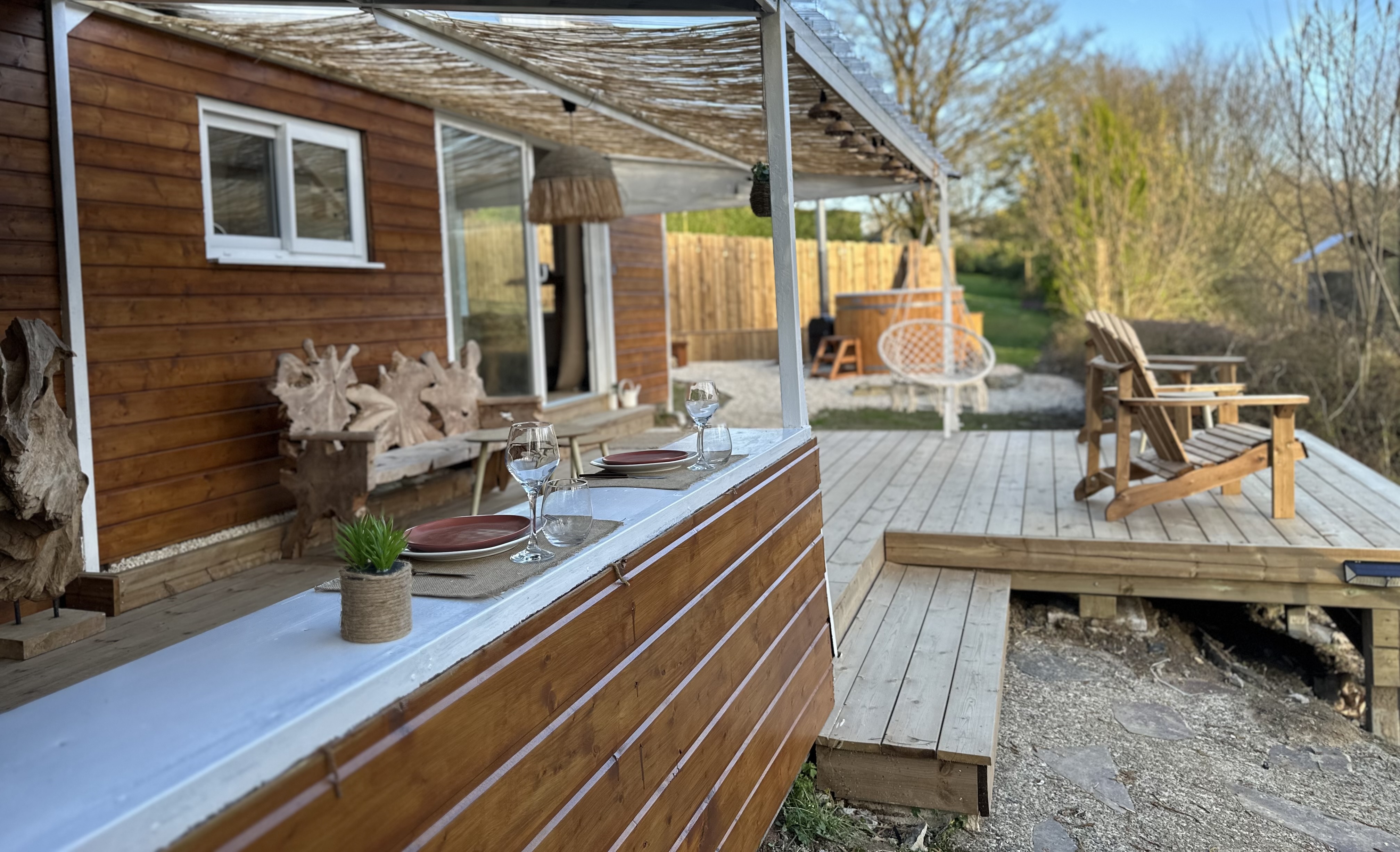 Le Lodge de Saint Jean — Cabane avec spa à Saint Jean (Manche) à Saint-Lô — cuisine