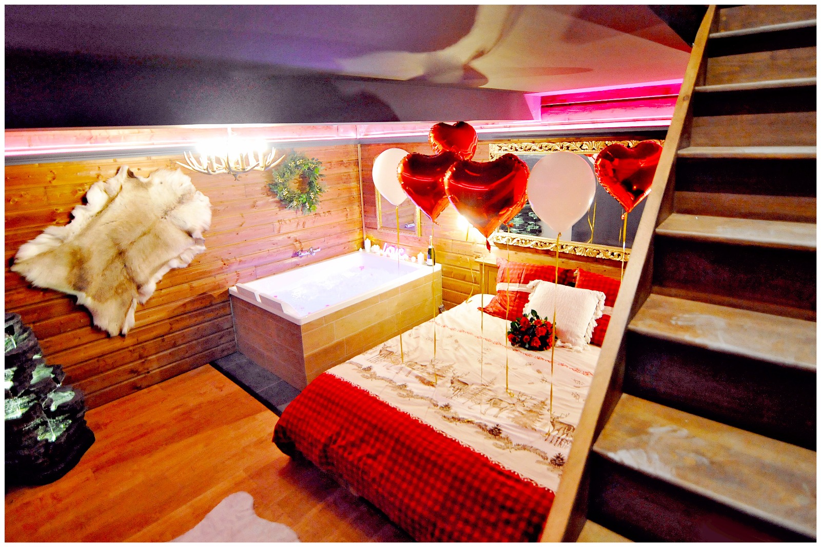 Chalet Romantique — Évasion avec SPA XXL à Bourgoin Jallieu à Bourgoin-Jallieu — espace de vie