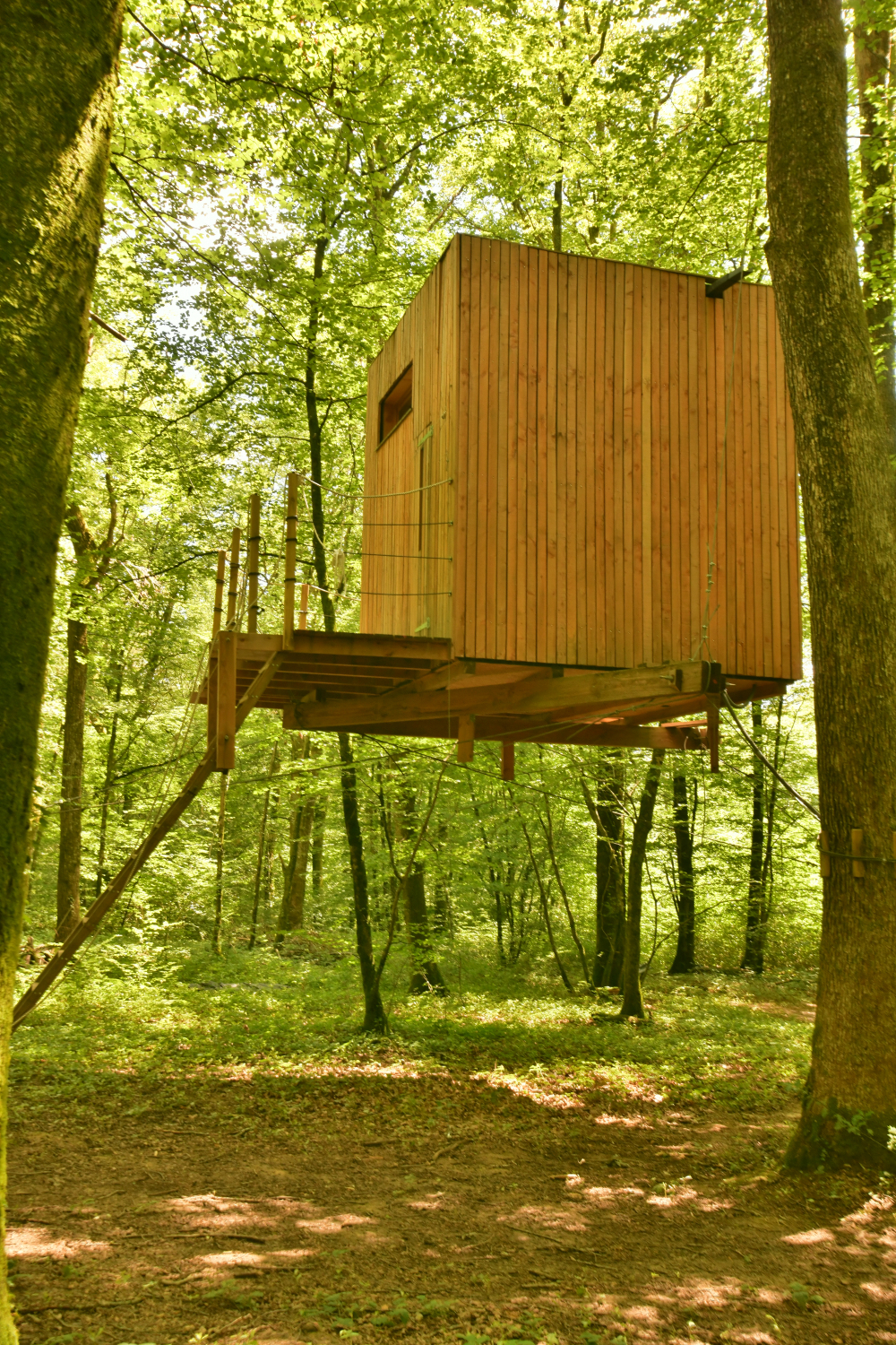 La Cabane Refuge : une évasion dans les arbres en Franche-Comté à Mont Sous Vaudrey — espace de vie