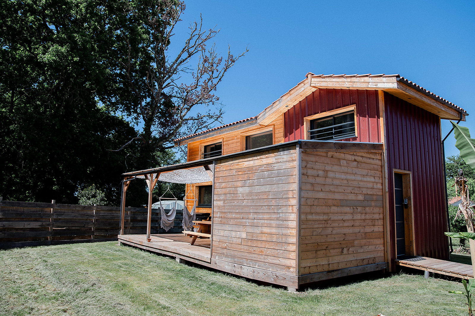 Tiny cosy & Spa : une évasion unique en Aquitaine à Aureilhan — chambre
