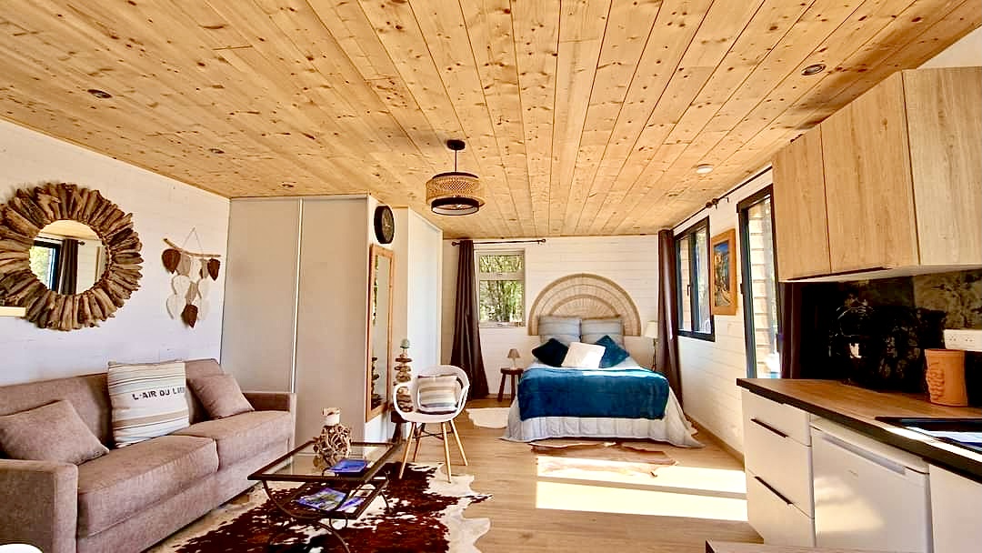 Le Refuge des Etoiles & Spa privatif — Cabane avec spa à Mons (Var) à Mons — cuisine